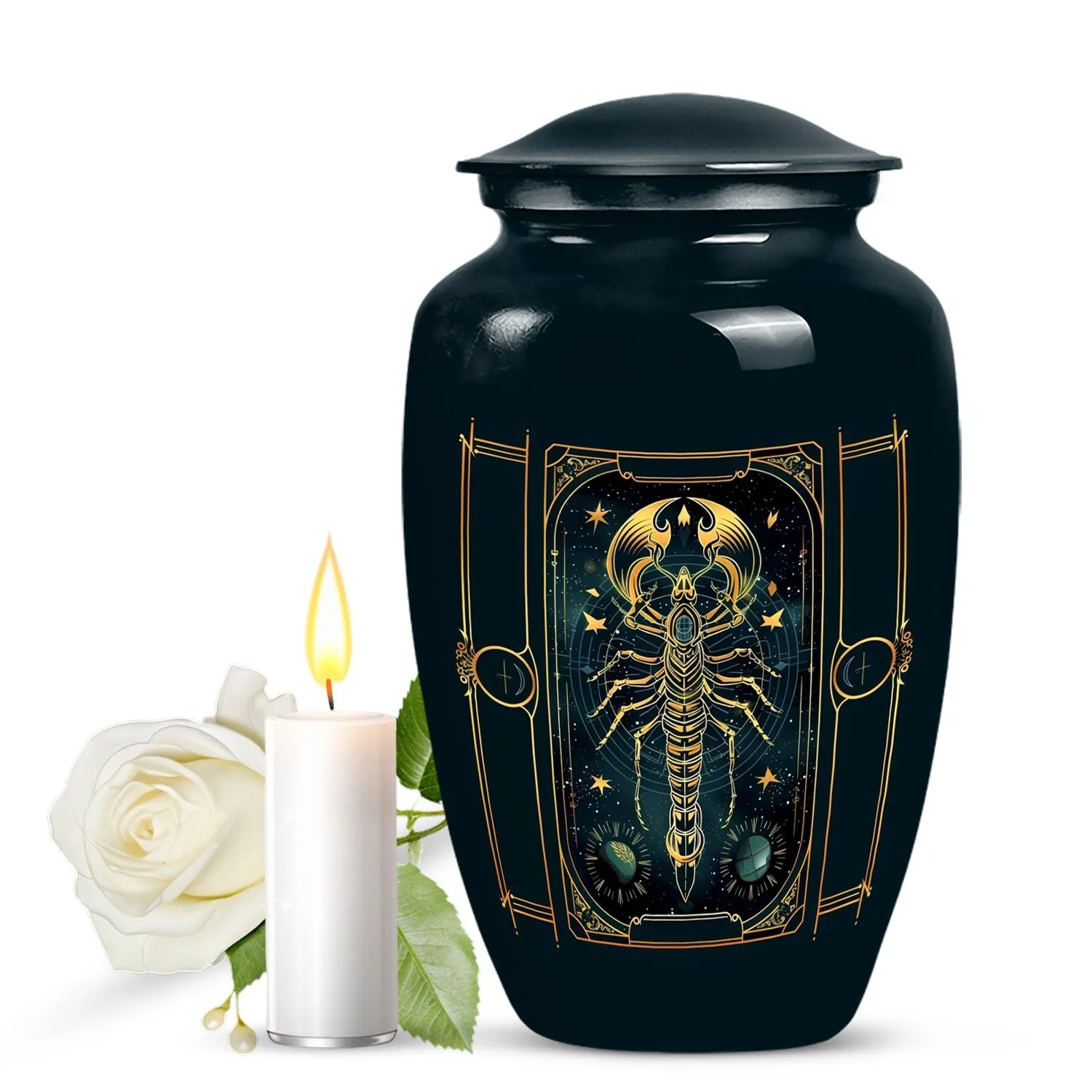 Eternal Starlight: Zodiac-Inspired Memorial Urn For Ashes