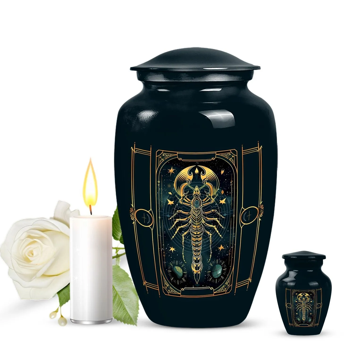 Eternal Starlight: Zodiac-Inspired Memorial Urn For Ashes