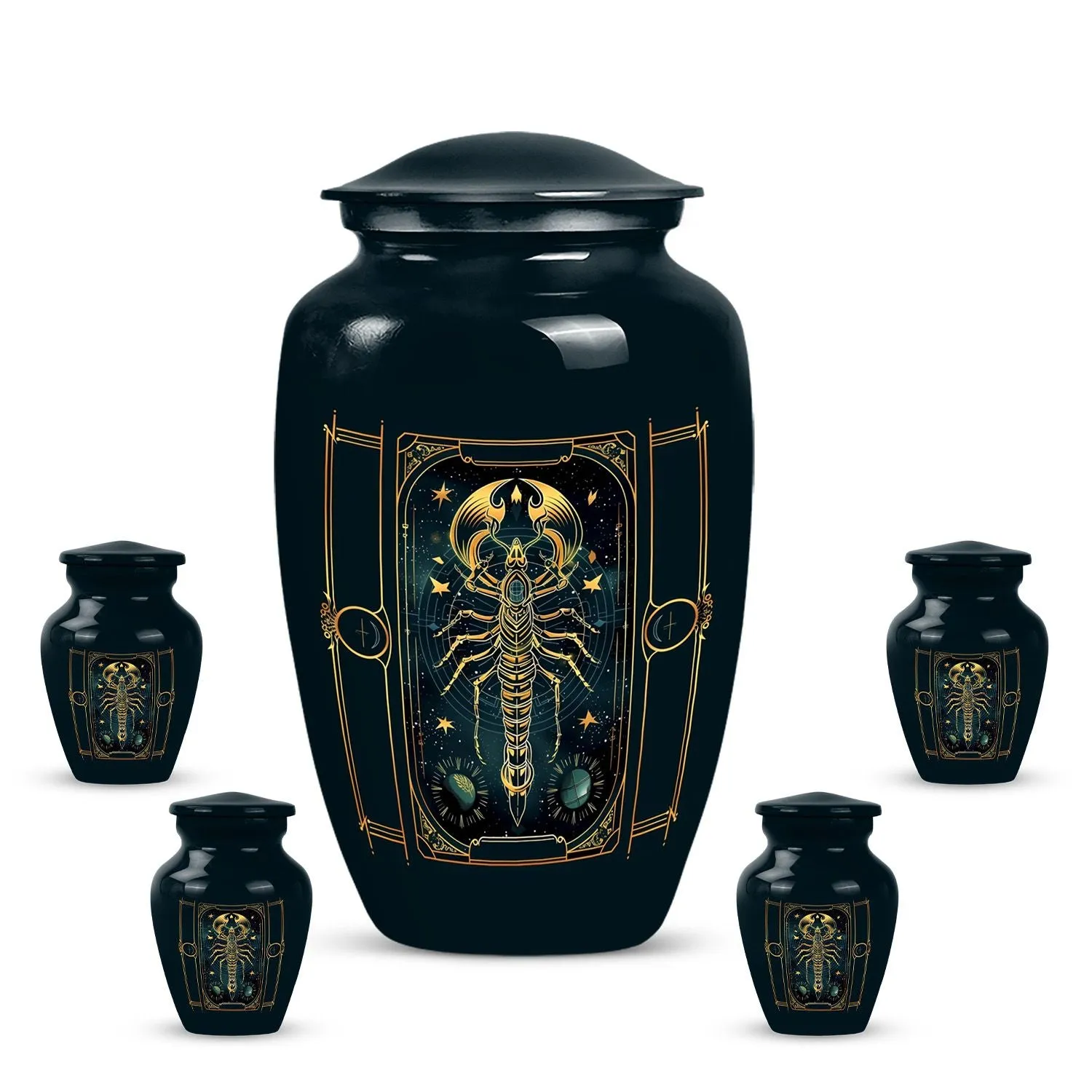 Eternal Starlight: Zodiac-Inspired Memorial Urn For Ashes