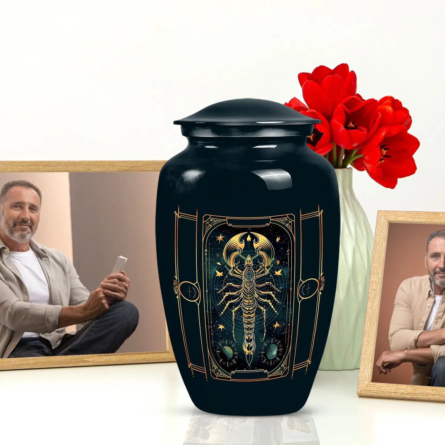 Eternal Starlight: Zodiac-Inspired Memorial Urn For Ashes