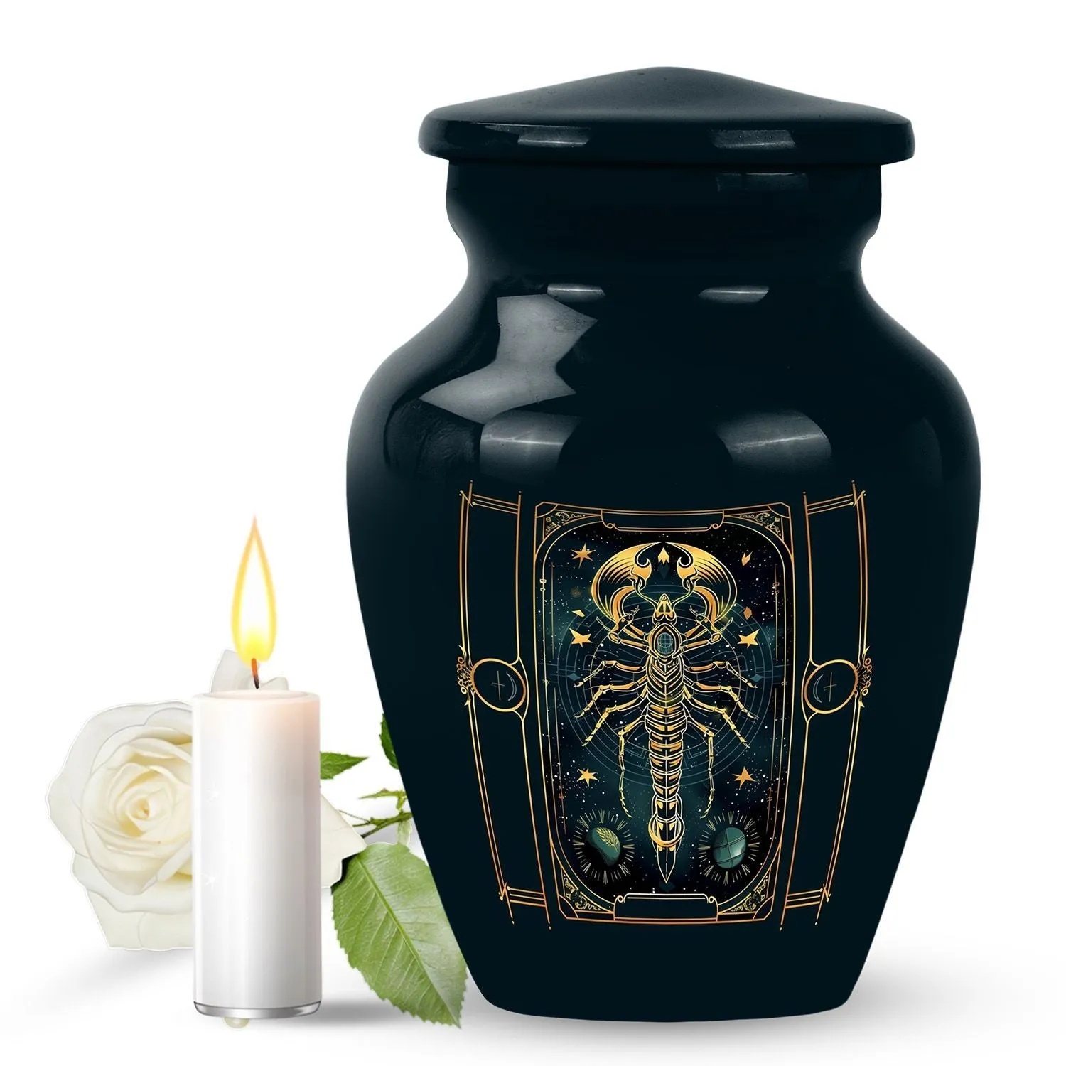 Eternal Starlight: Zodiac-Inspired Memorial Urn For Ashes