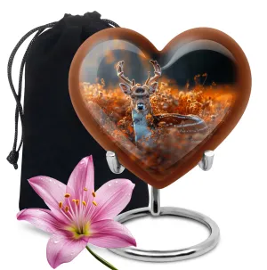 Eternal Tranquility: Deer Memorial Urn for Securing Female Ashes