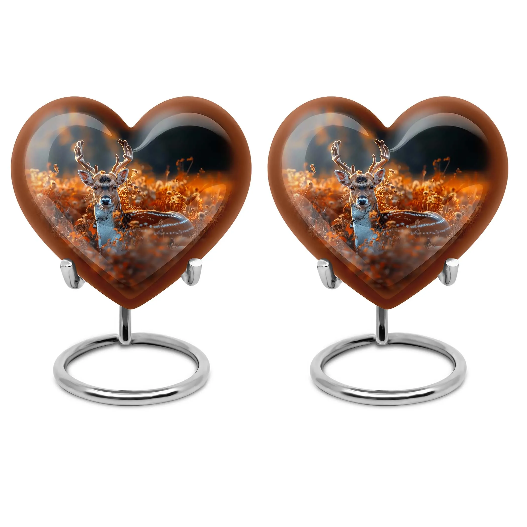 Eternal Tranquility: Deer Memorial Urn for Securing Female Ashes