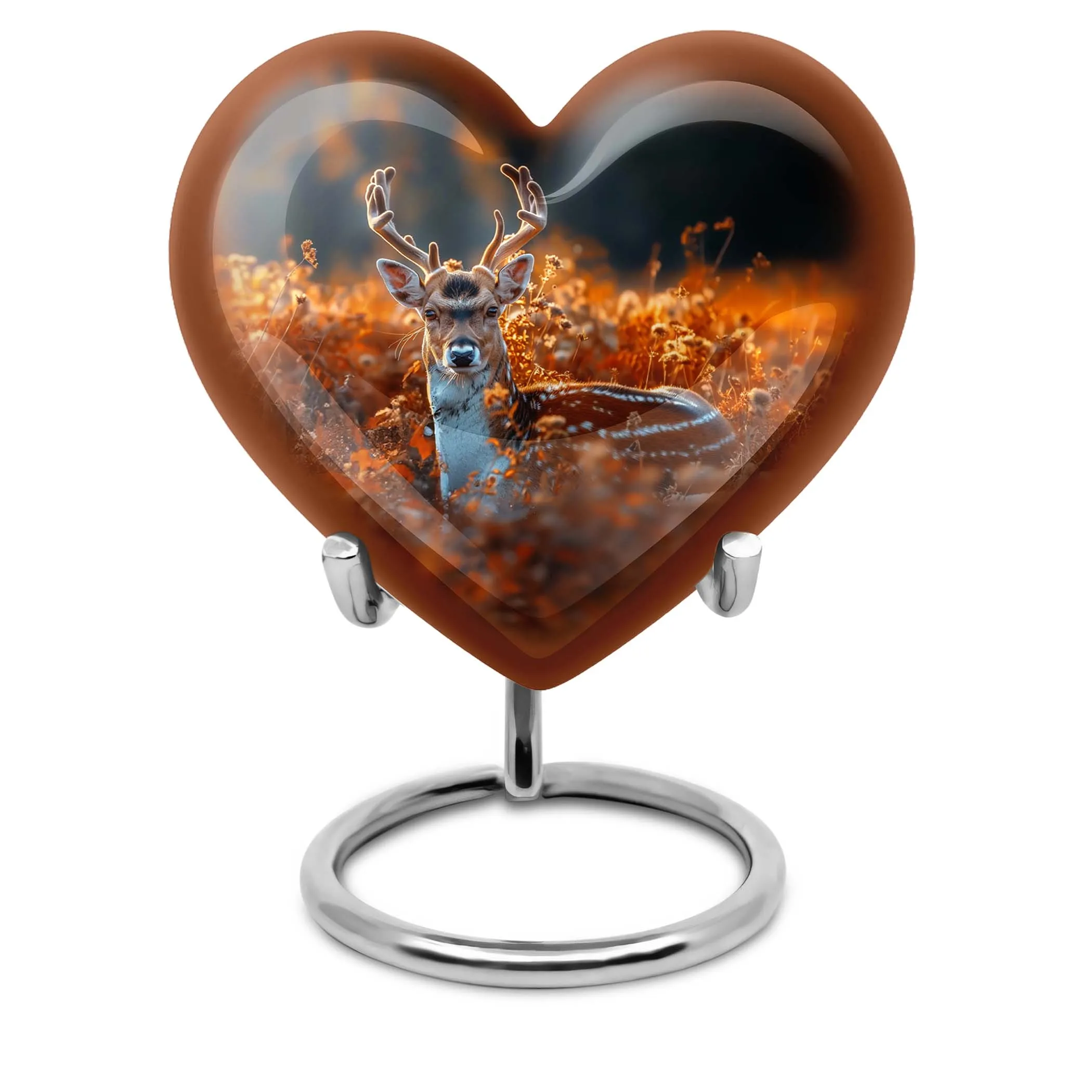 Eternal Tranquility: Deer Memorial Urn for Securing Female Ashes