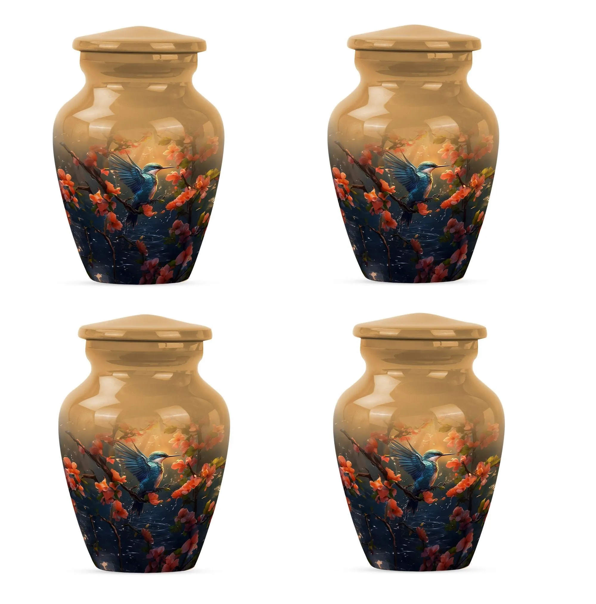 Eternity Flight: Humming Bird Memorial Urn For Adult Human Ashes
