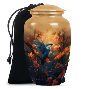 Eternity Flight: Humming Bird Memorial Urn For Adult Human Ashes