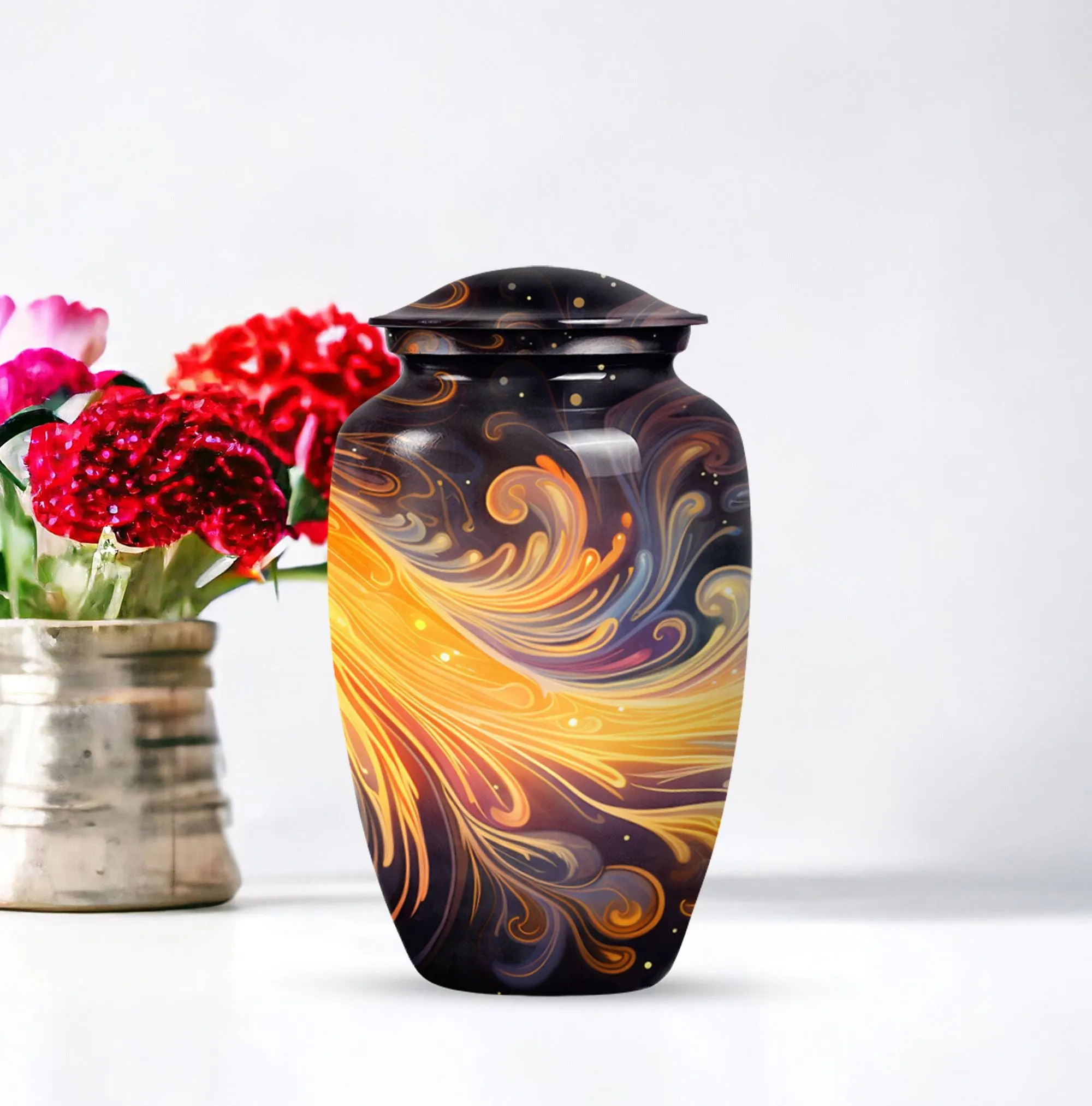 Eternity Keeper: The Abstract Memorial Large Urn for Human Ashes