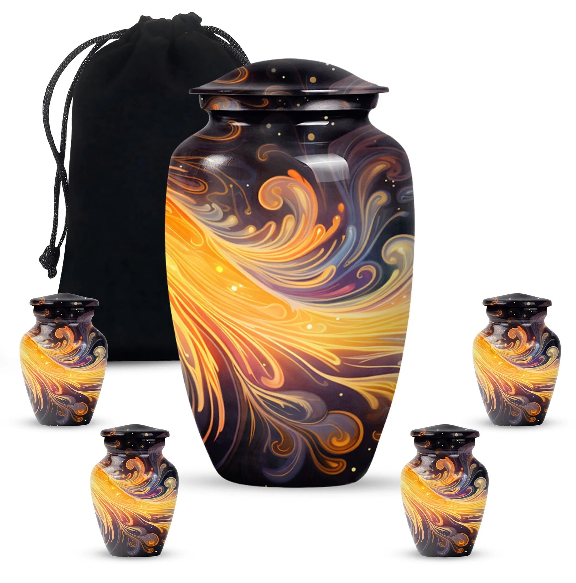 Eternity Keeper: The Abstract Memorial Large Urn for Human Ashes