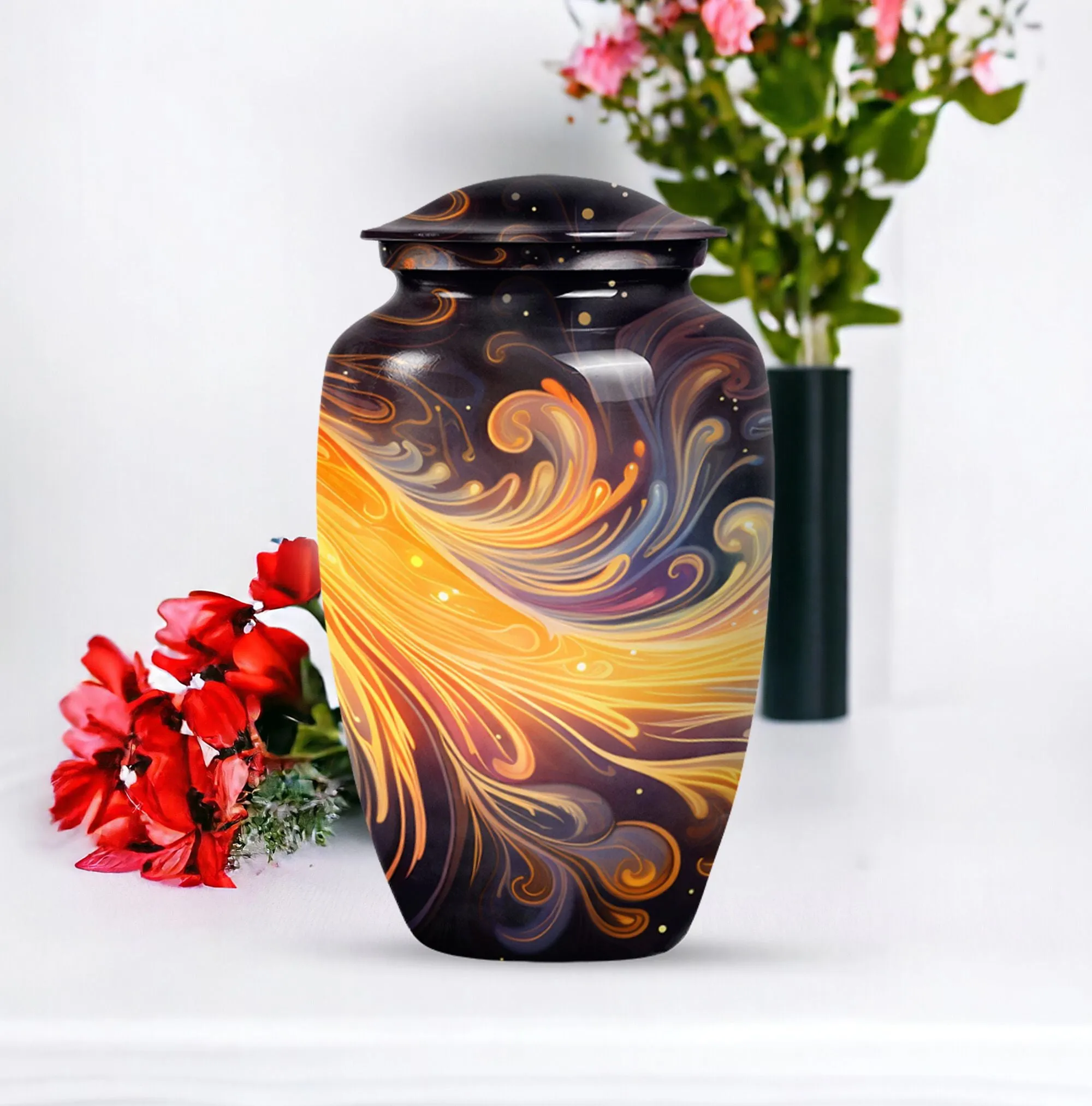Eternity Keeper: The Abstract Memorial Large Urn for Human Ashes