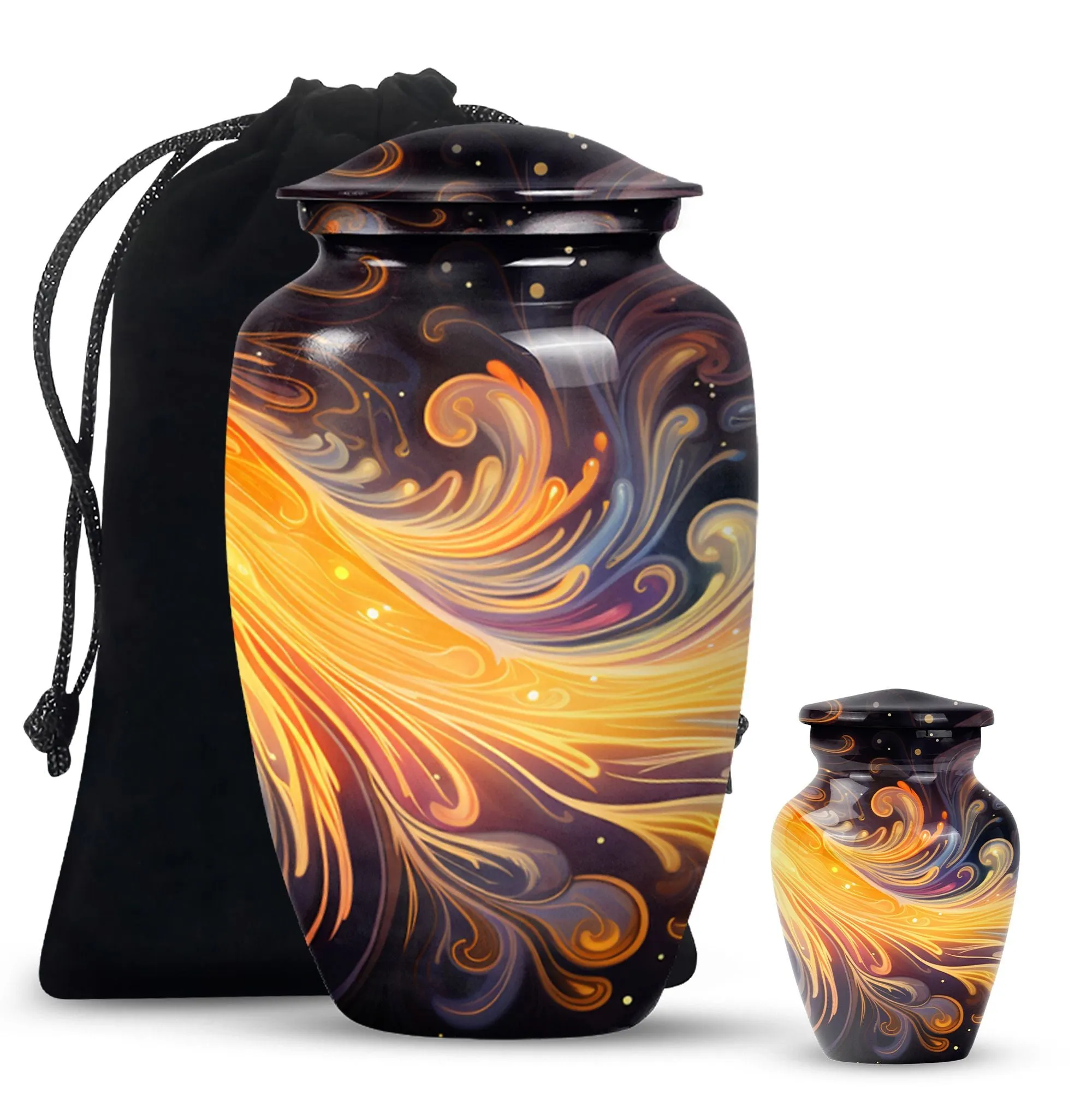 Eternity Keeper: The Abstract Memorial Large Urn for Human Ashes