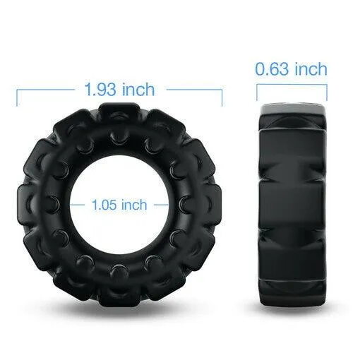 Extra Thick Tire-shaped Silicone Cock Ring