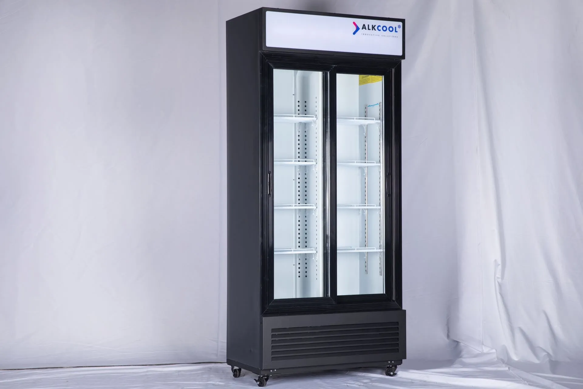 FINAL SALES SGDRX(S) 36'' Width Two section sliding glass door refrigerator ETL Approval