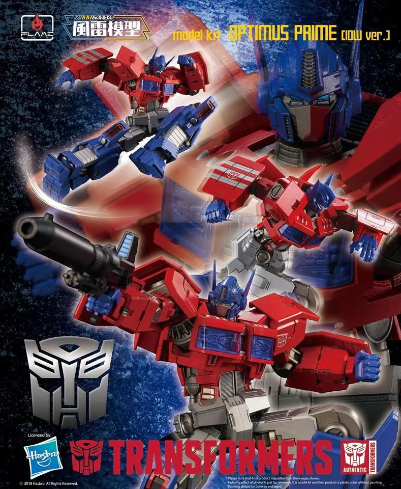 Flame Toys Furai Model Transformers Optimus Prime IDW Version Model Kit