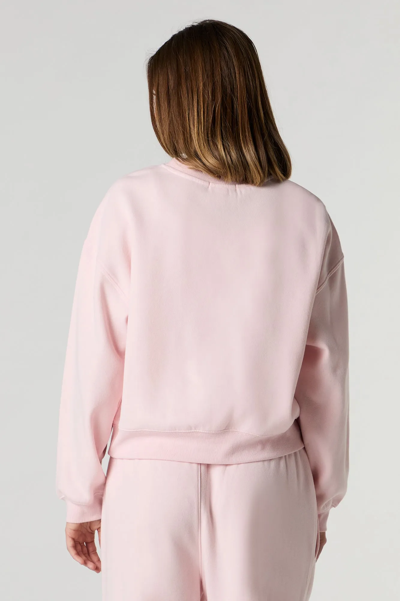 Fleece Varsity Crewneck Sweatshirt