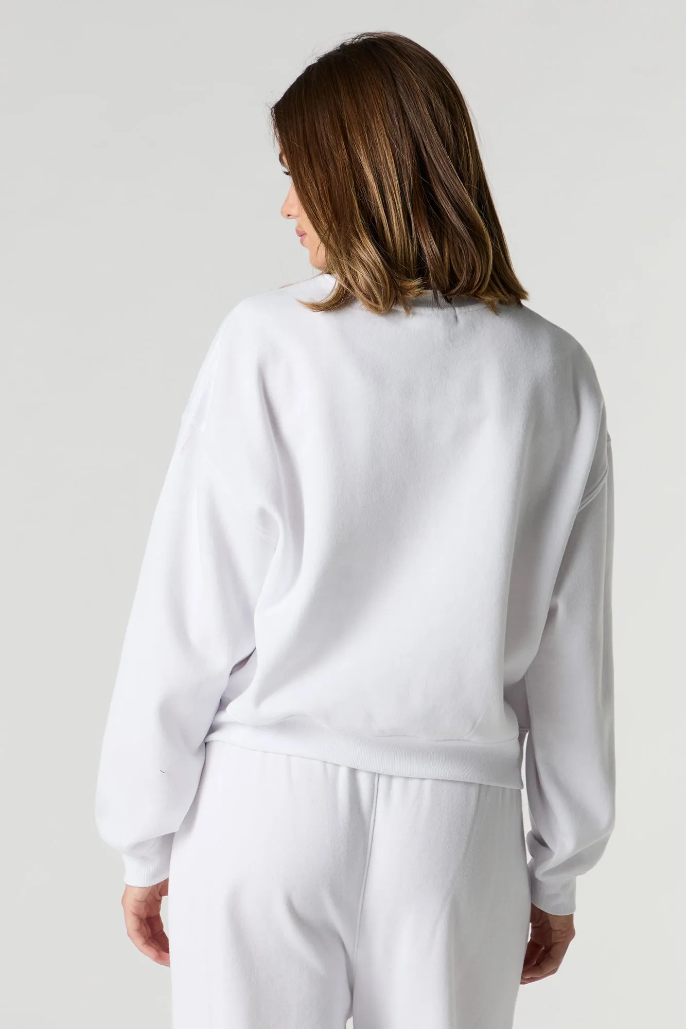 Fleece Varsity Crewneck Sweatshirt