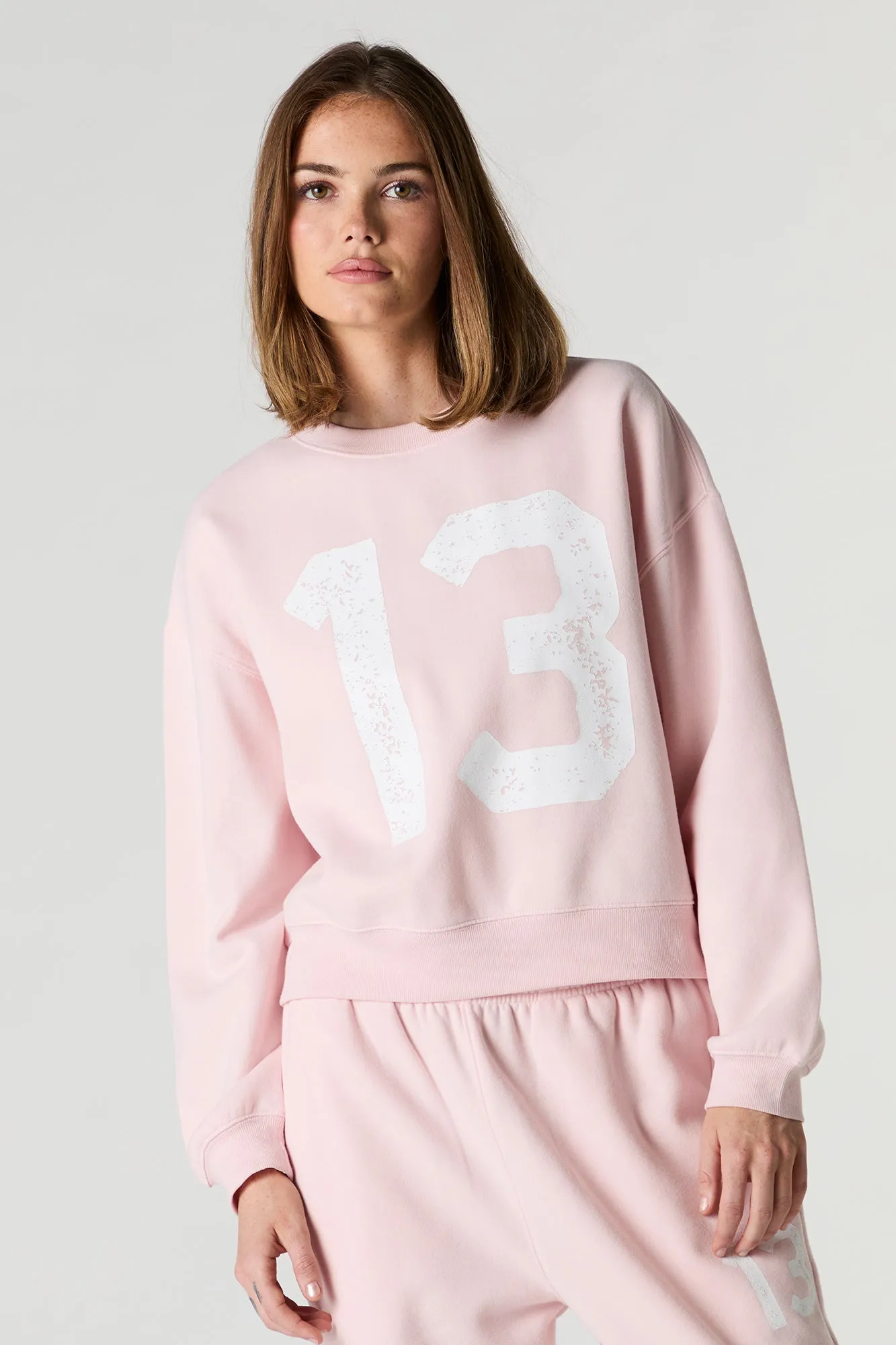 Fleece Varsity Crewneck Sweatshirt