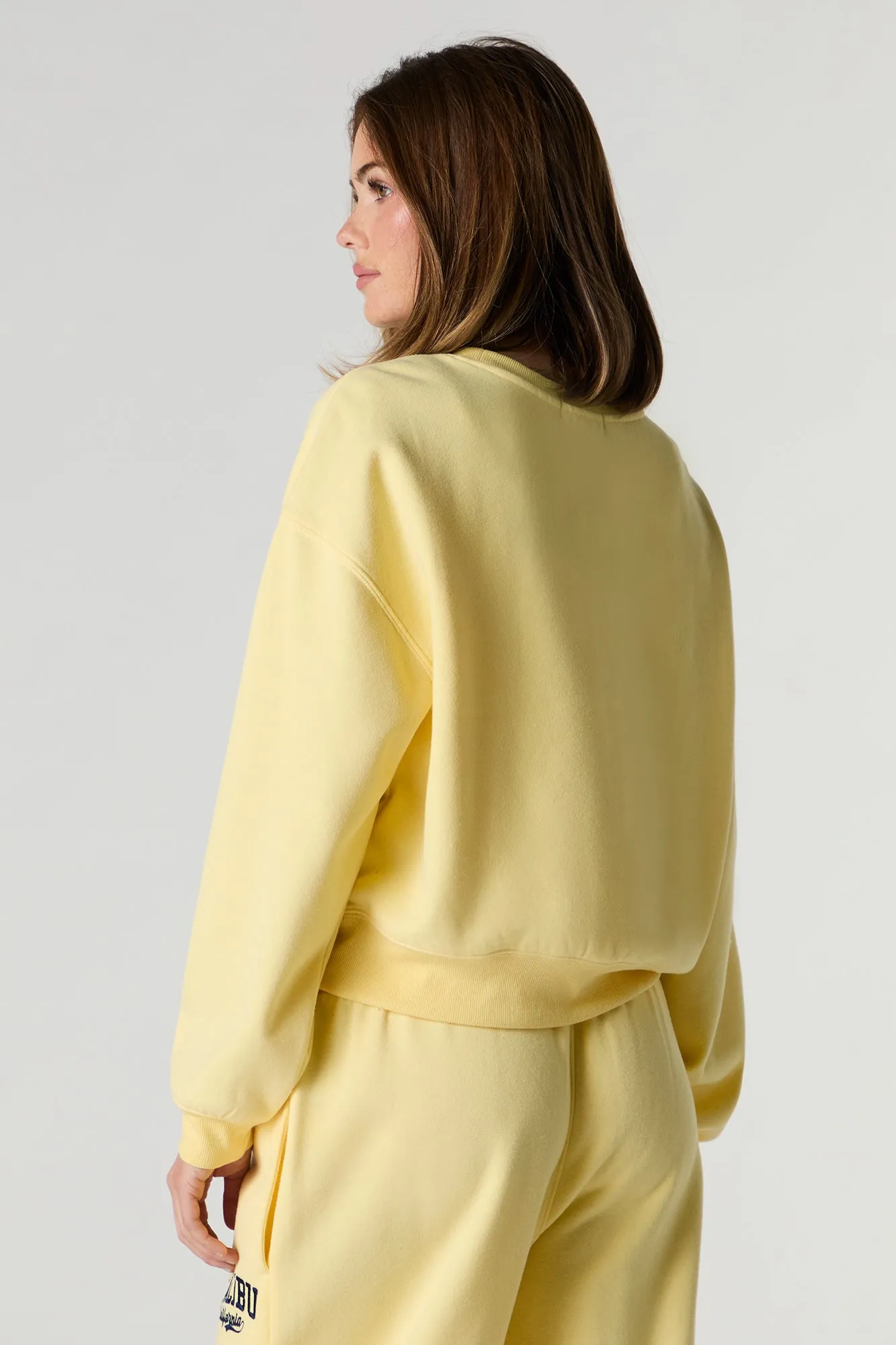 Fleece Varsity Crewneck Sweatshirt