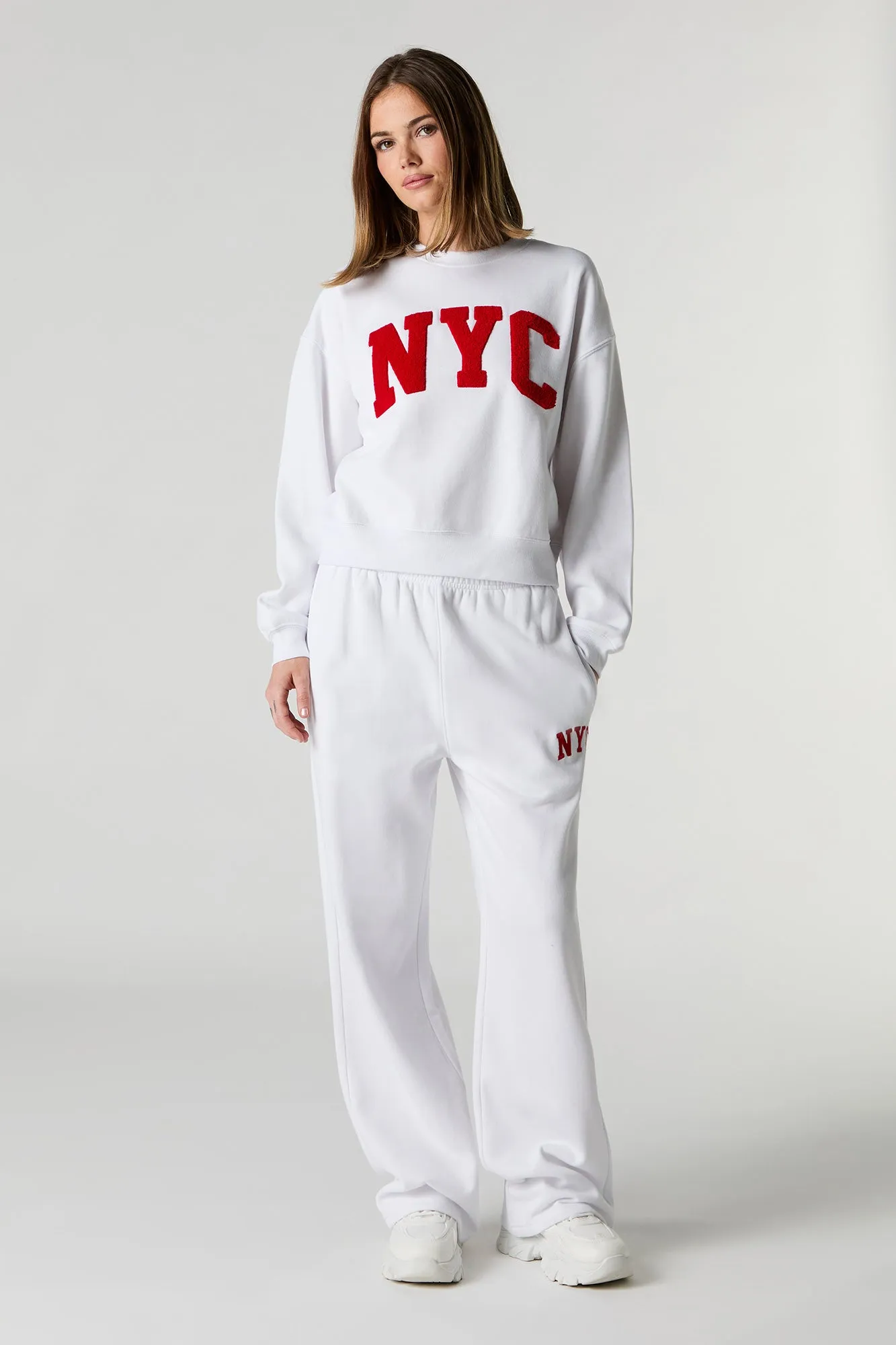 Fleece Varsity Crewneck Sweatshirt