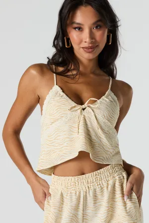 Flowy Lace Trim Cami