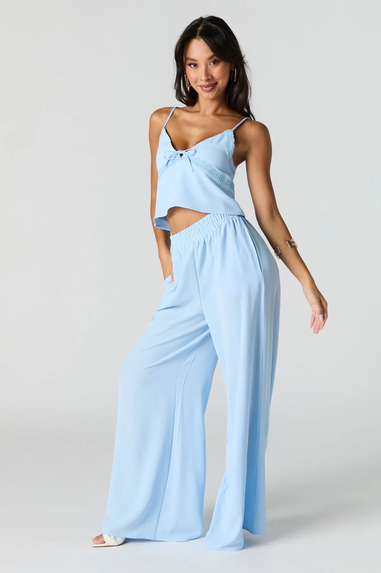 Flowy Lace Trim Cami