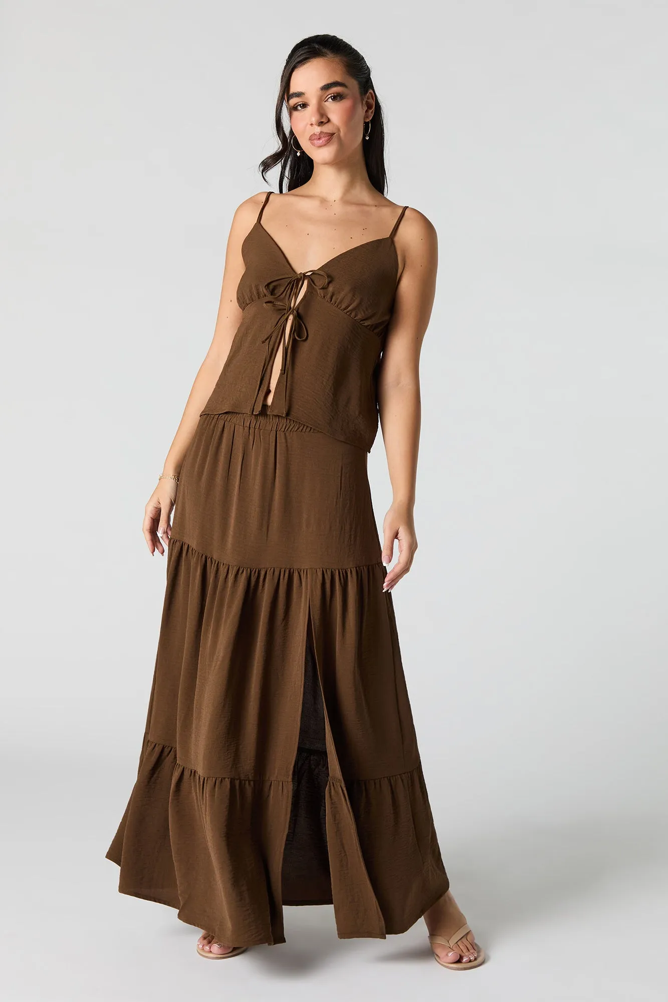 Flowy Tiered Maxi Skirt