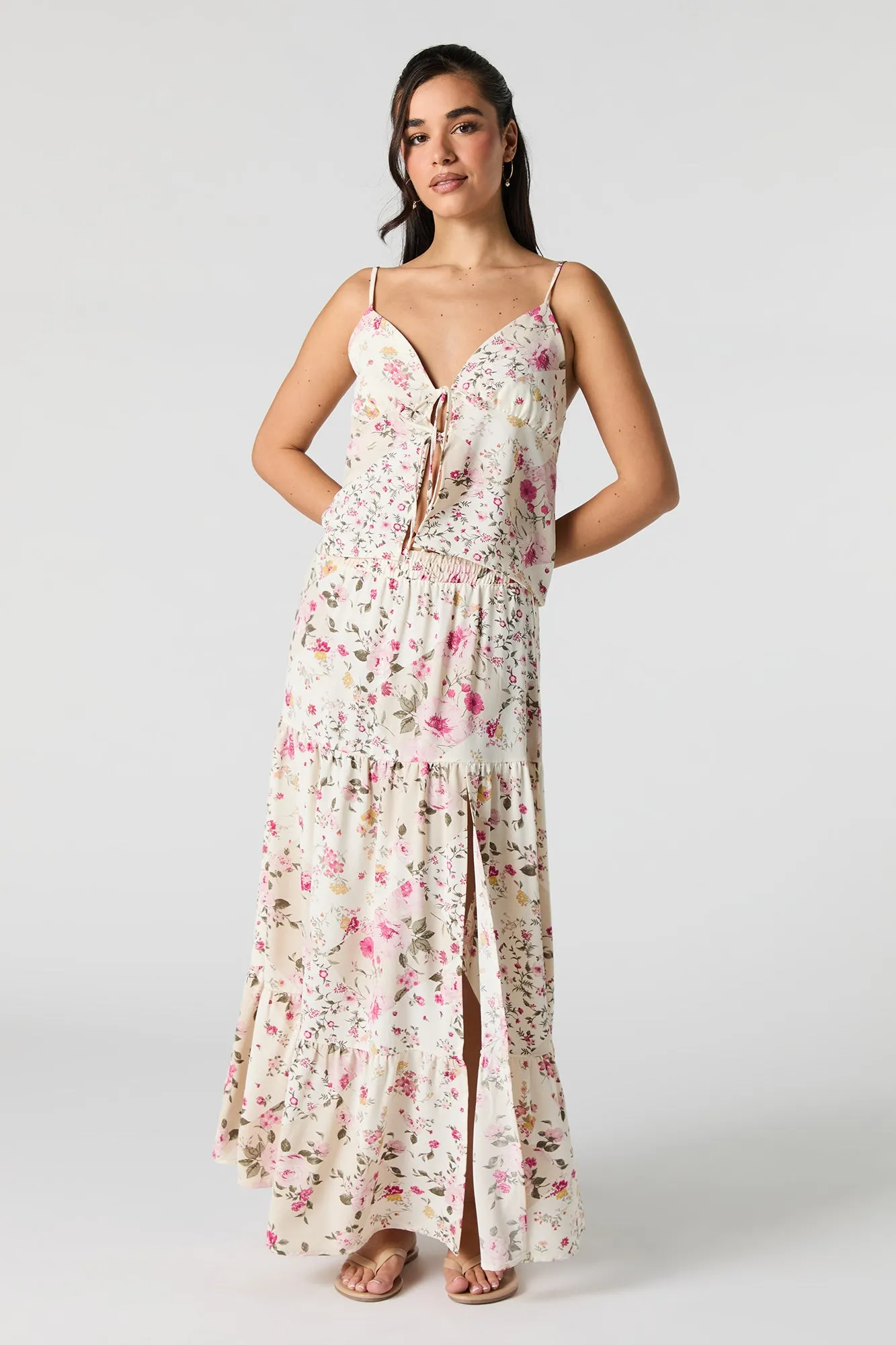 Flowy Tiered Maxi Skirt