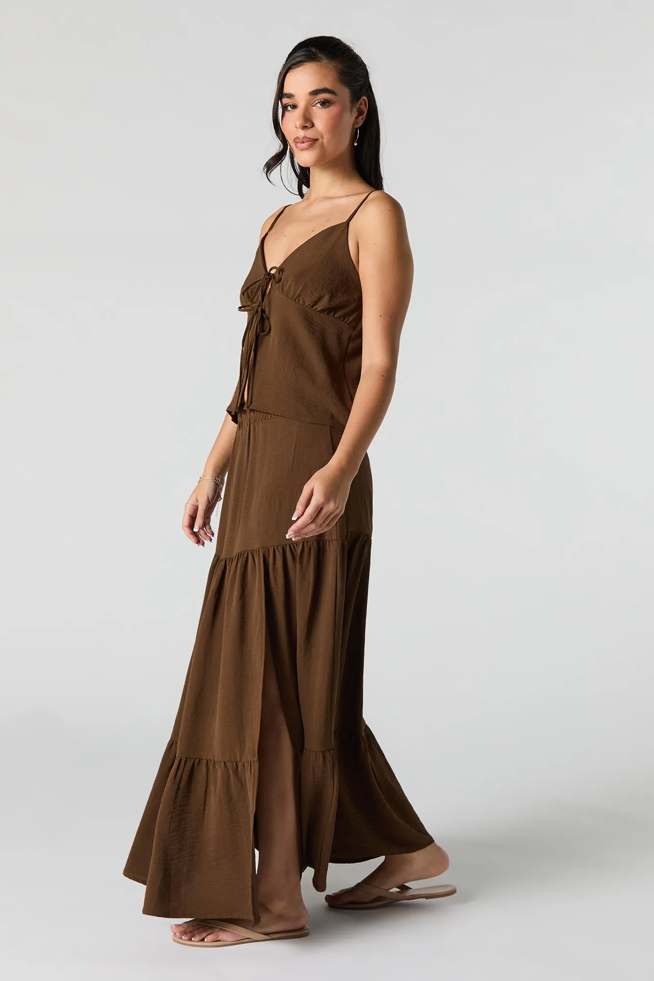 Flowy Tiered Maxi Skirt