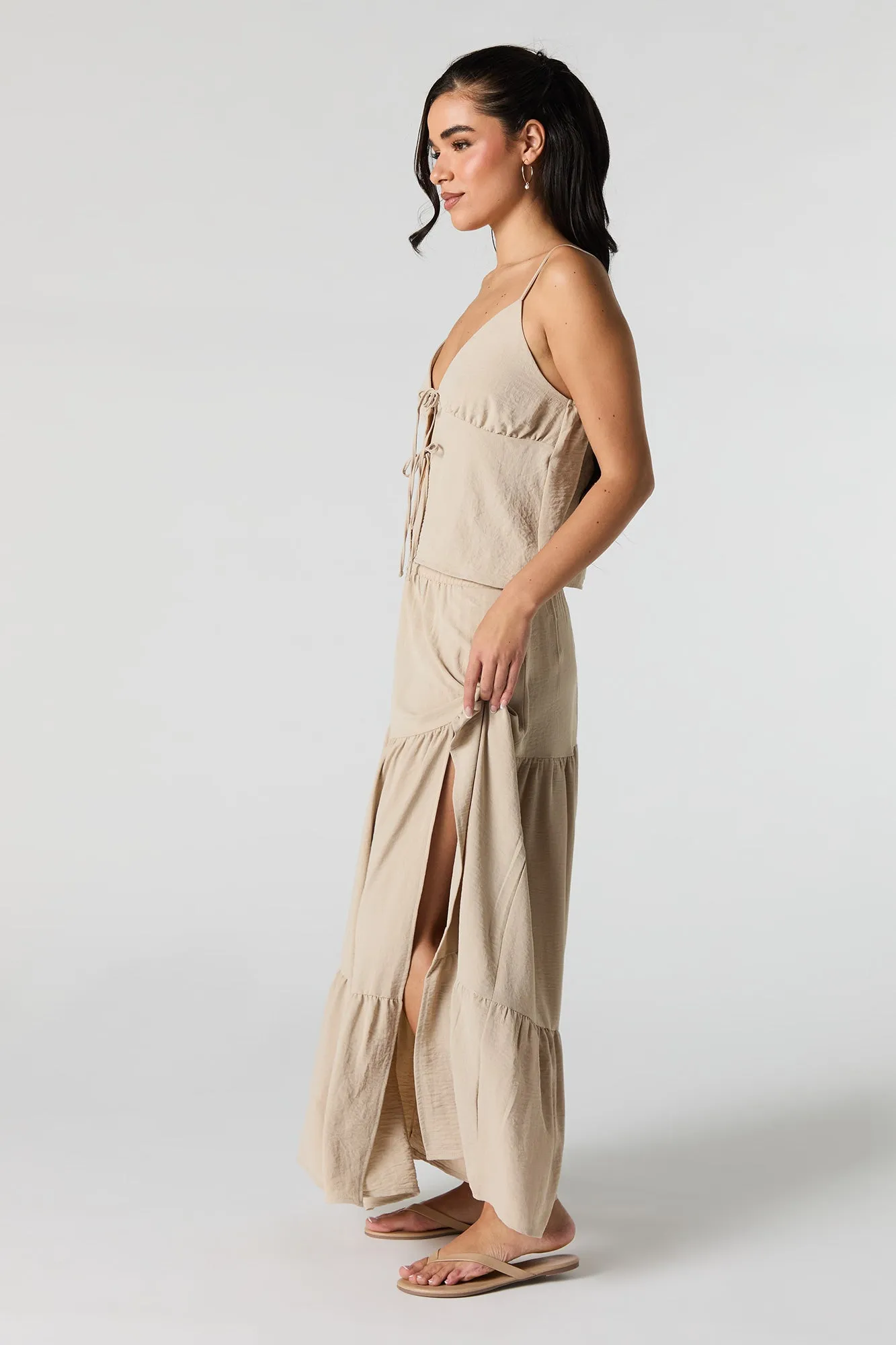Flowy Tiered Maxi Skirt