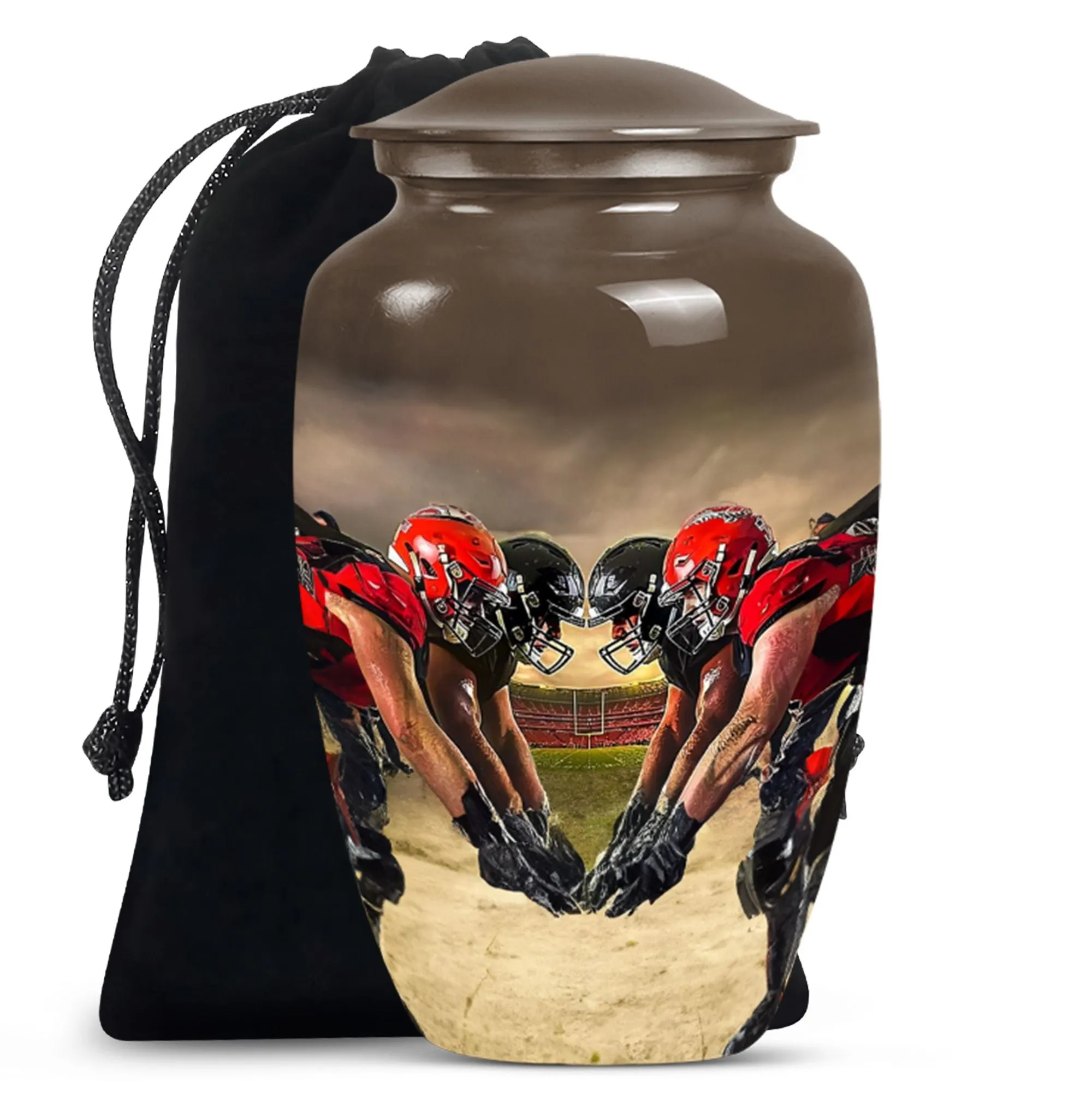 Football Cremation Urn For Ashes - Urn For Sports Enthusiast