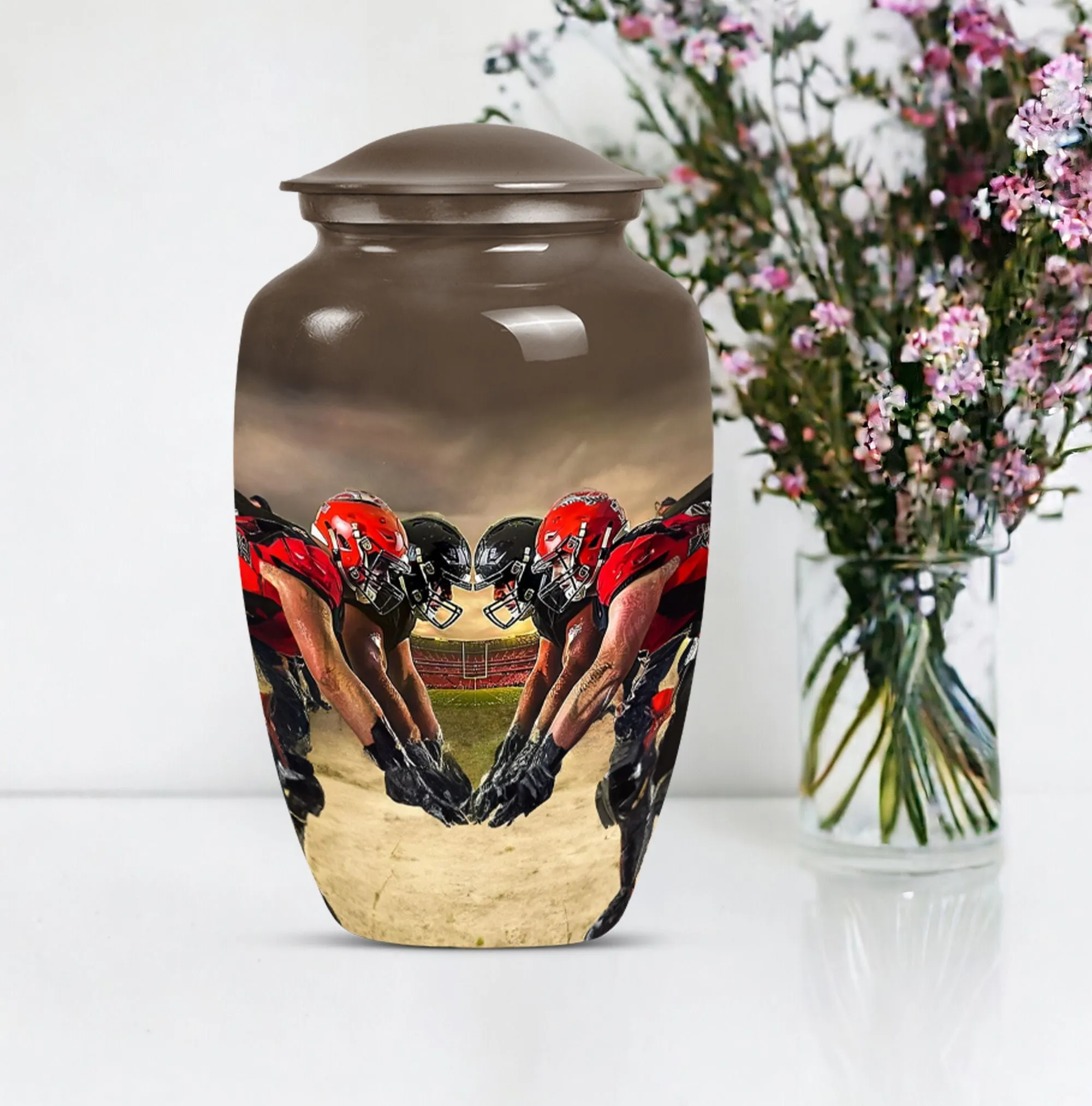 Football Cremation Urn For Ashes - Urn For Sports Enthusiast