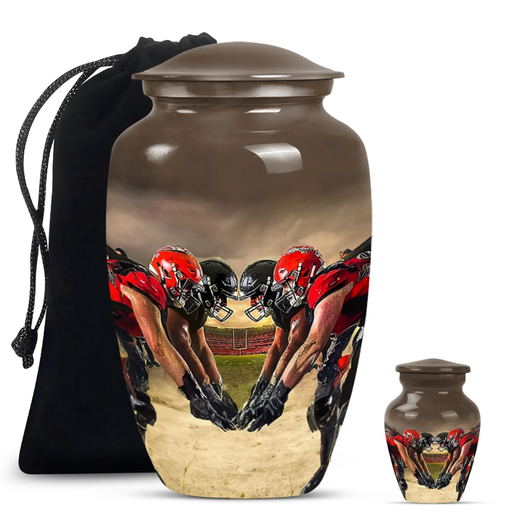 Football Cremation Urn For Ashes - Urn For Sports Enthusiast
