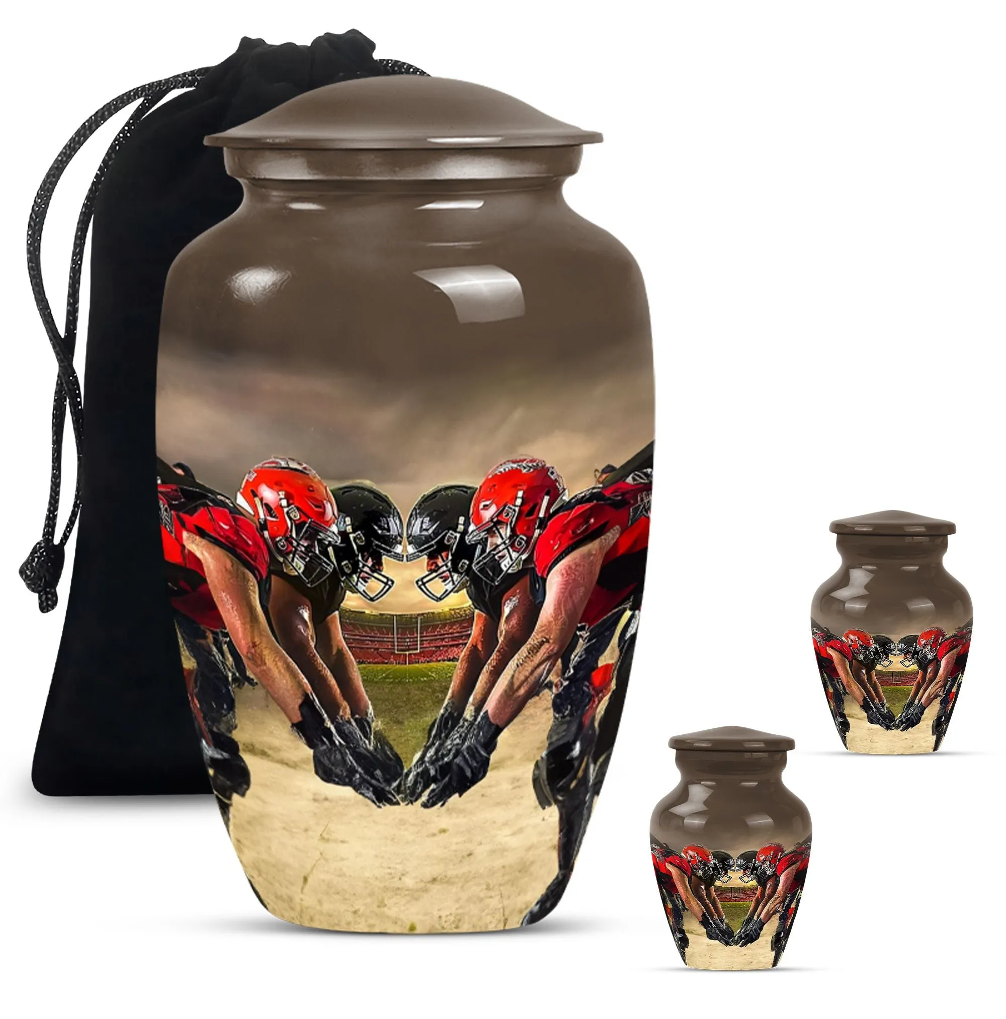 Football Cremation Urn For Ashes - Urn For Sports Enthusiast