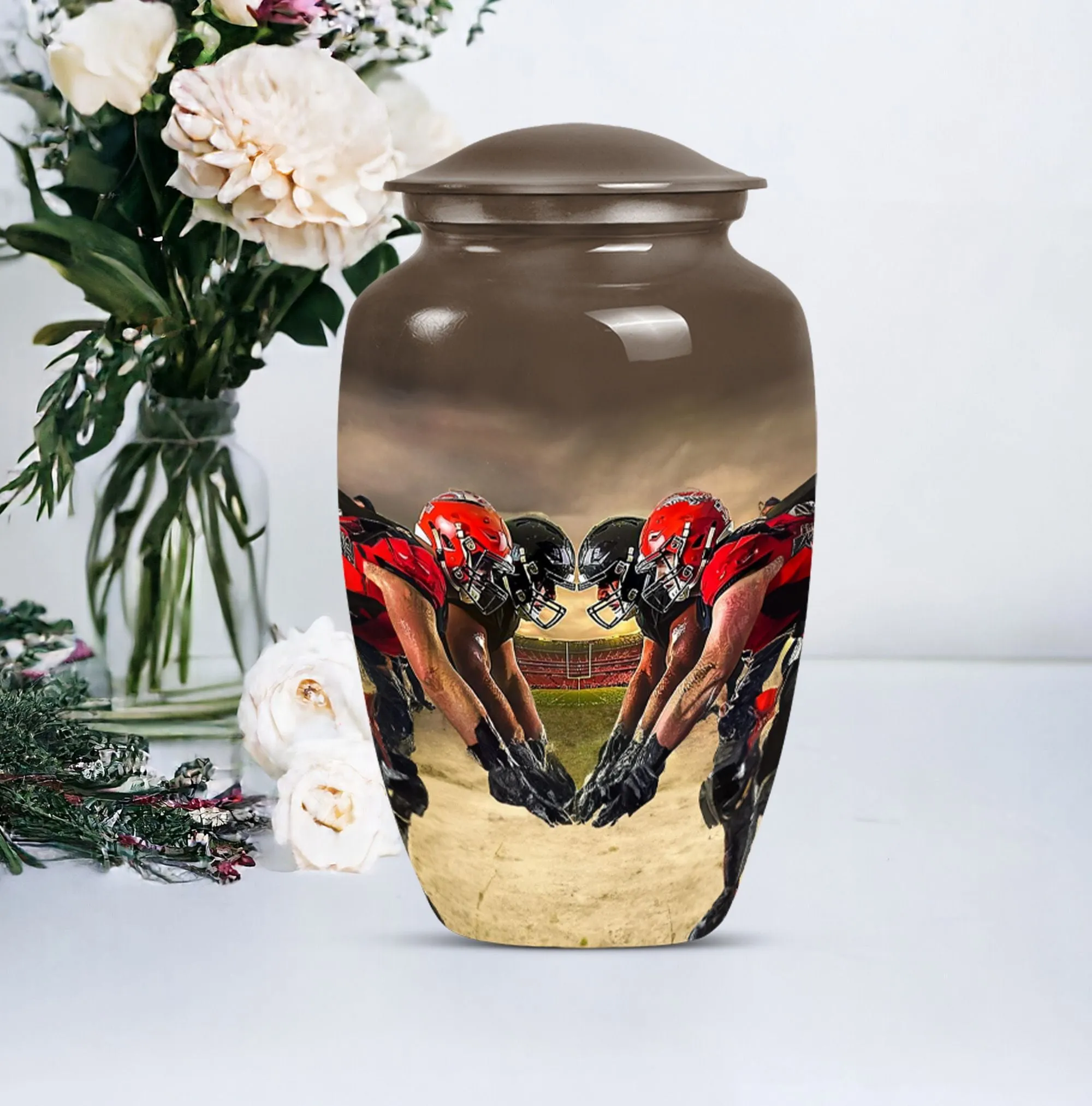 Football Cremation Urn For Ashes - Urn For Sports Enthusiast