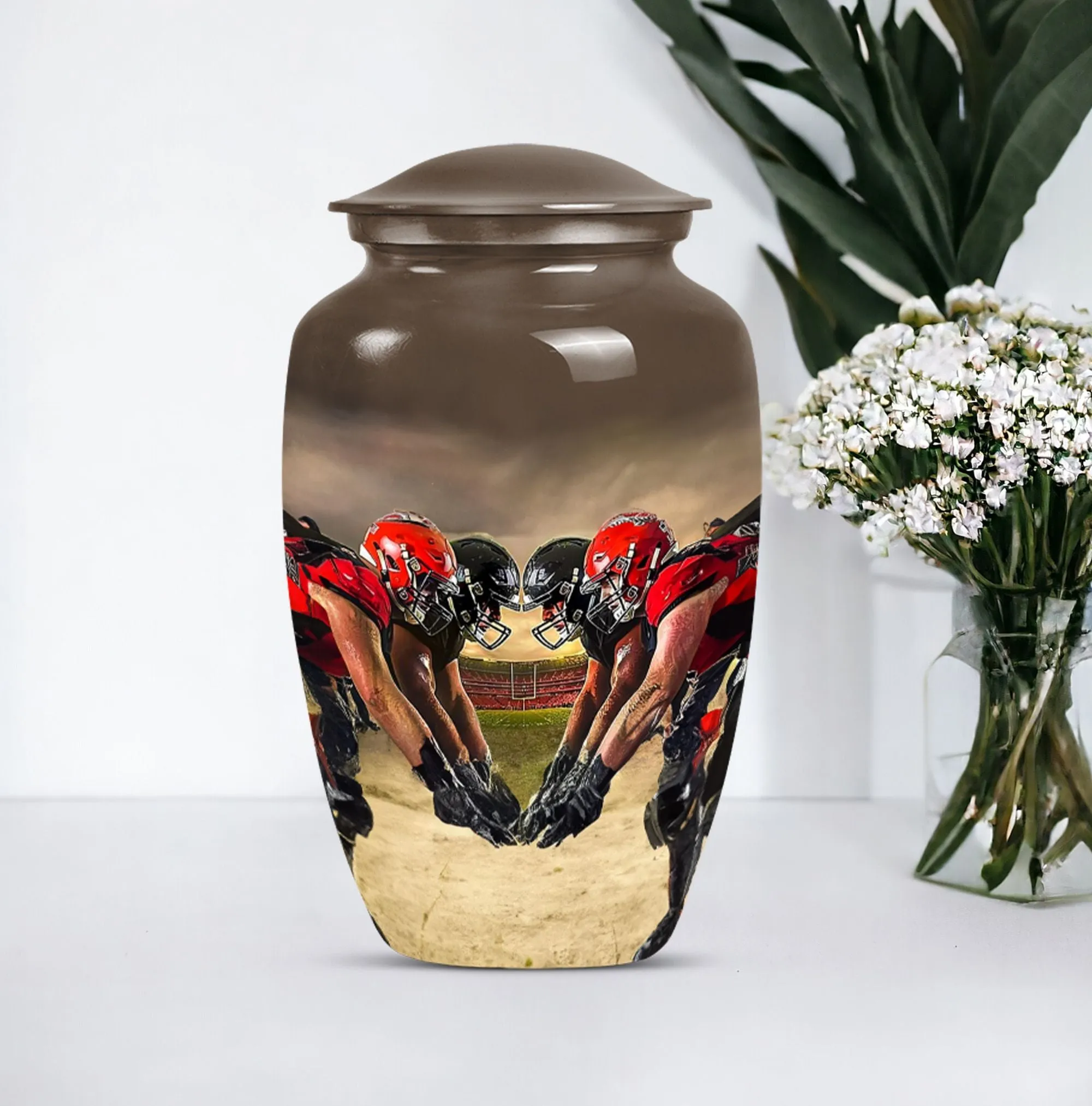 Football Cremation Urn For Ashes - Urn For Sports Enthusiast