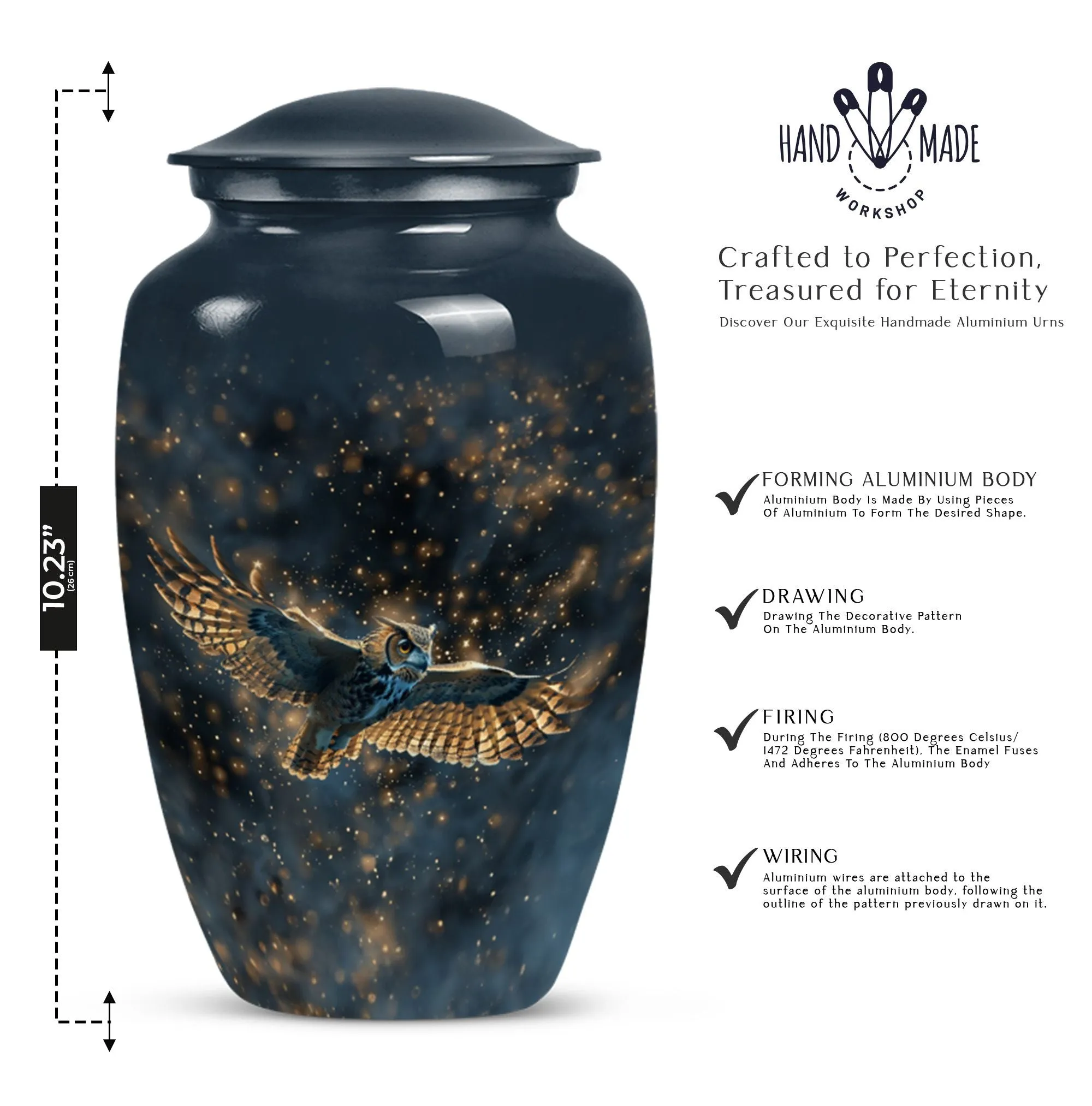 Forever Memories Owl Cremation Urn - Keepsake for Eternal Rest