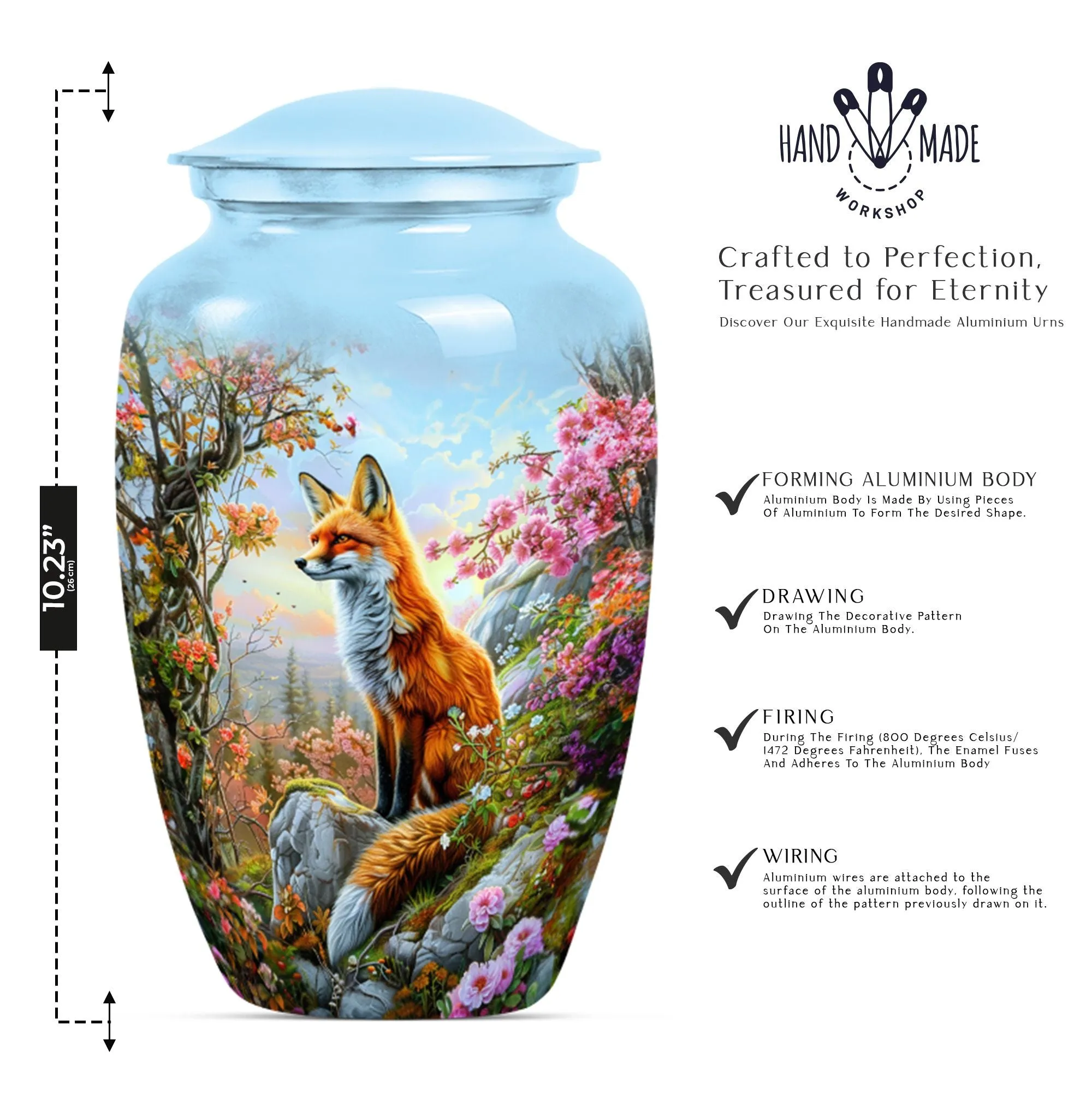 Fox Cremation Urn Expressing Feminine Aura: A Subtle Tribute