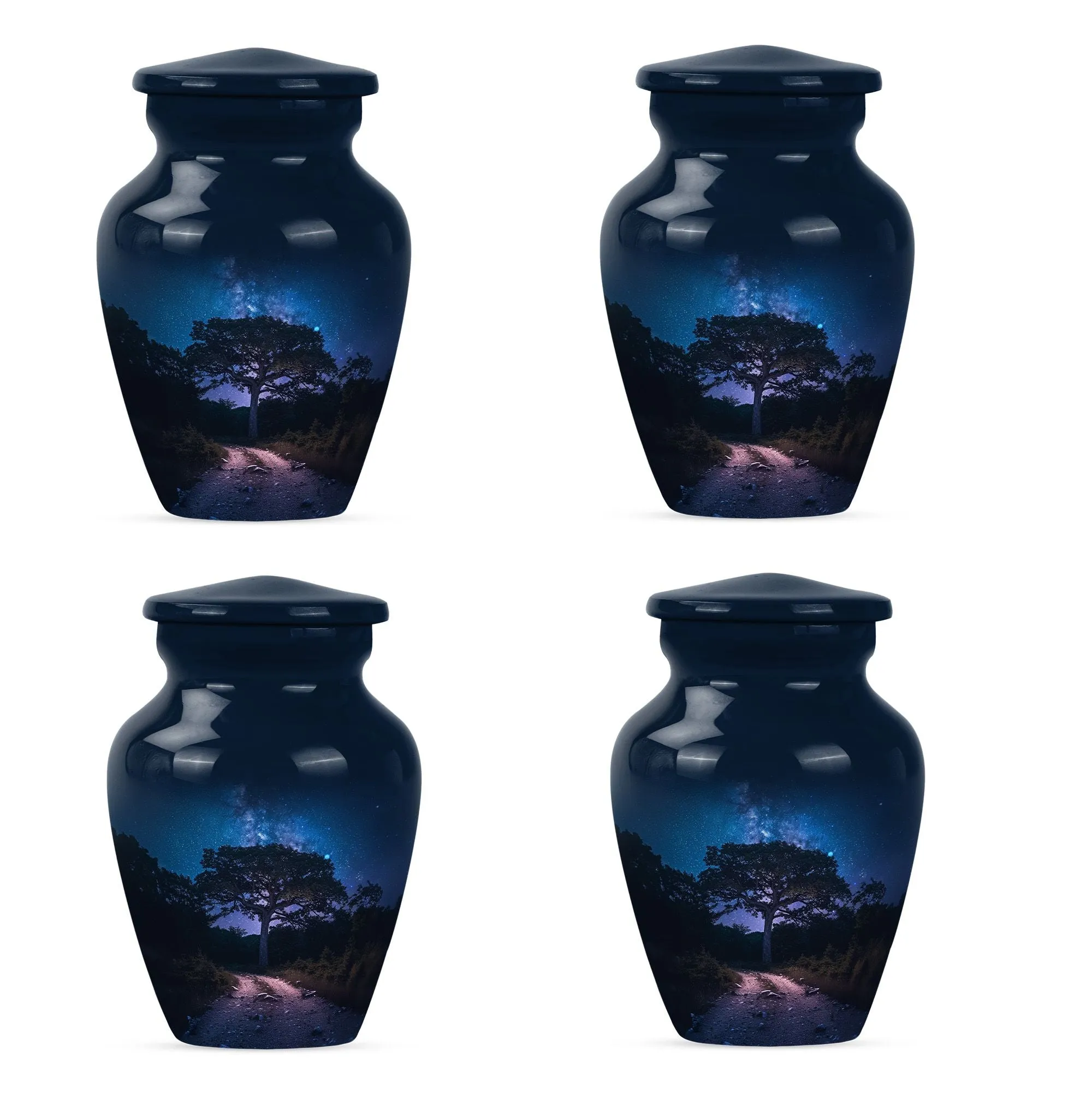 Galaxy Urn: Esteemed Abstract-Themed Aluminum Cremation Urn