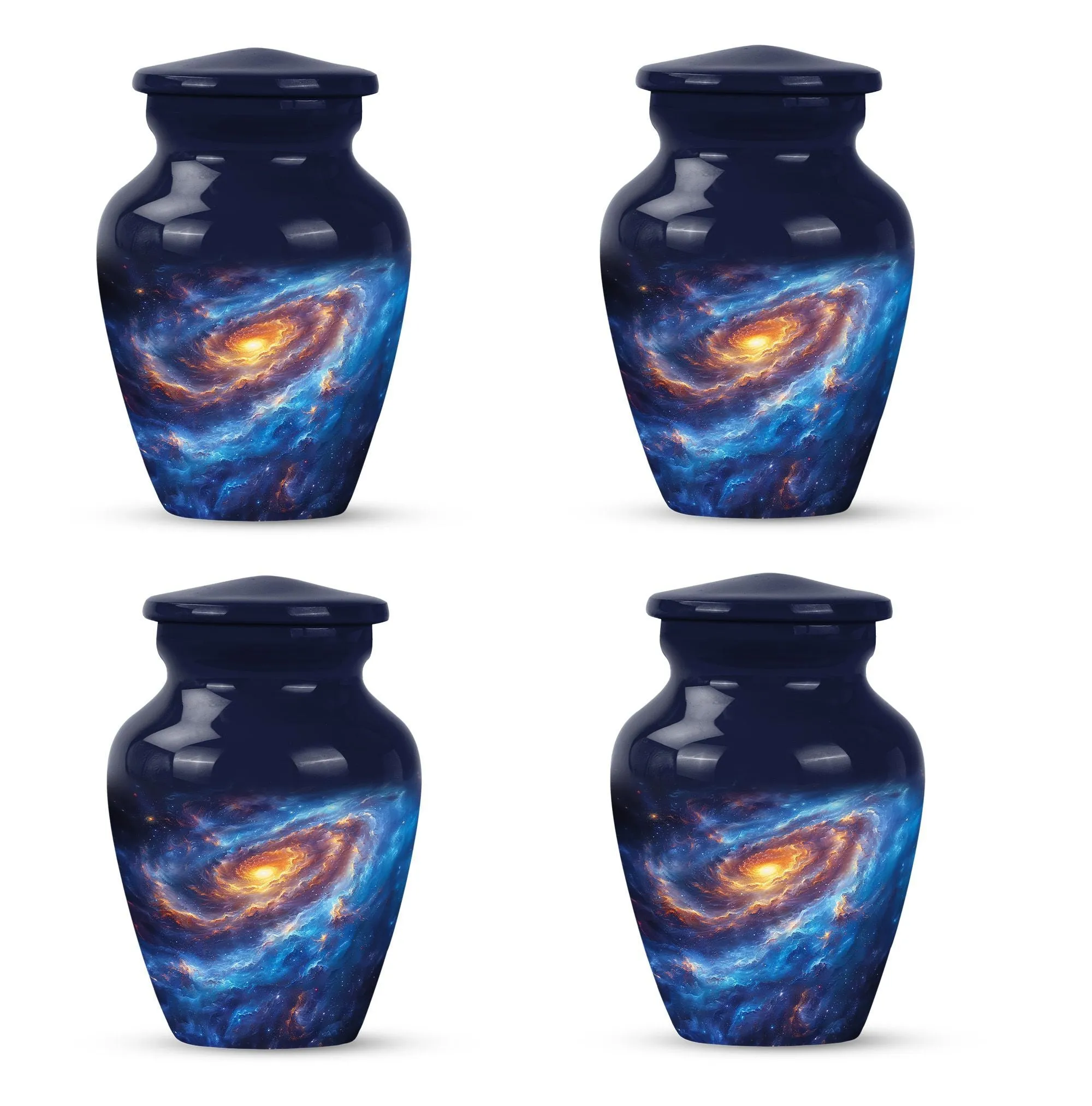 Galaxy Urn Eternity: Adult Male Cremation Urn in Purple Meadow