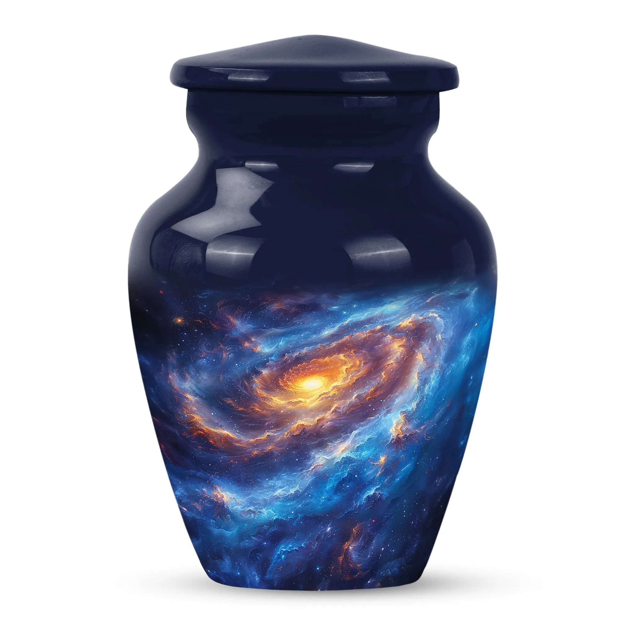 Galaxy Urn Eternity: Adult Male Cremation Urn in Purple Meadow