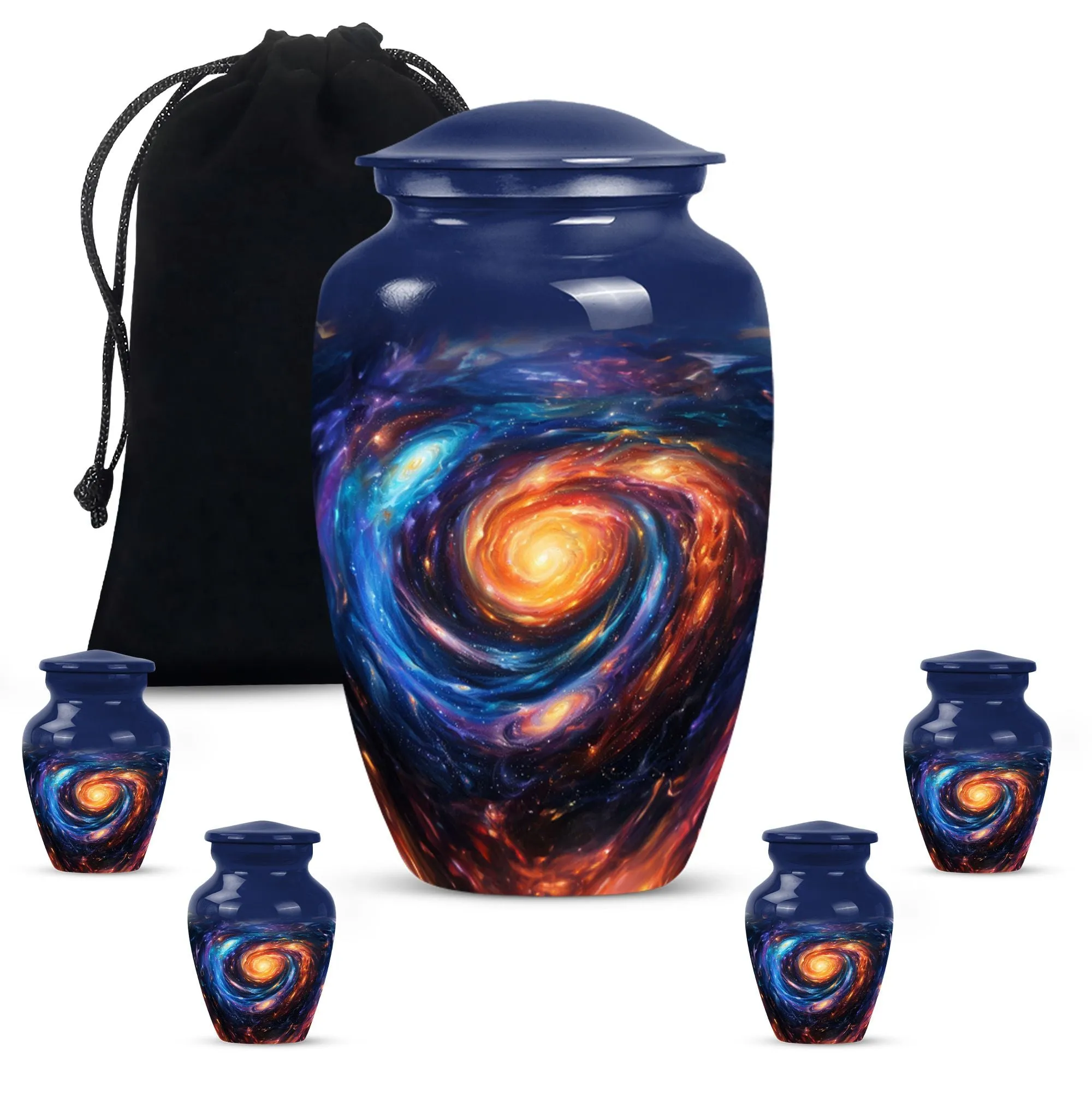 Galaxy Urn - Purple Meadow Memorial Urn For Human Ashes