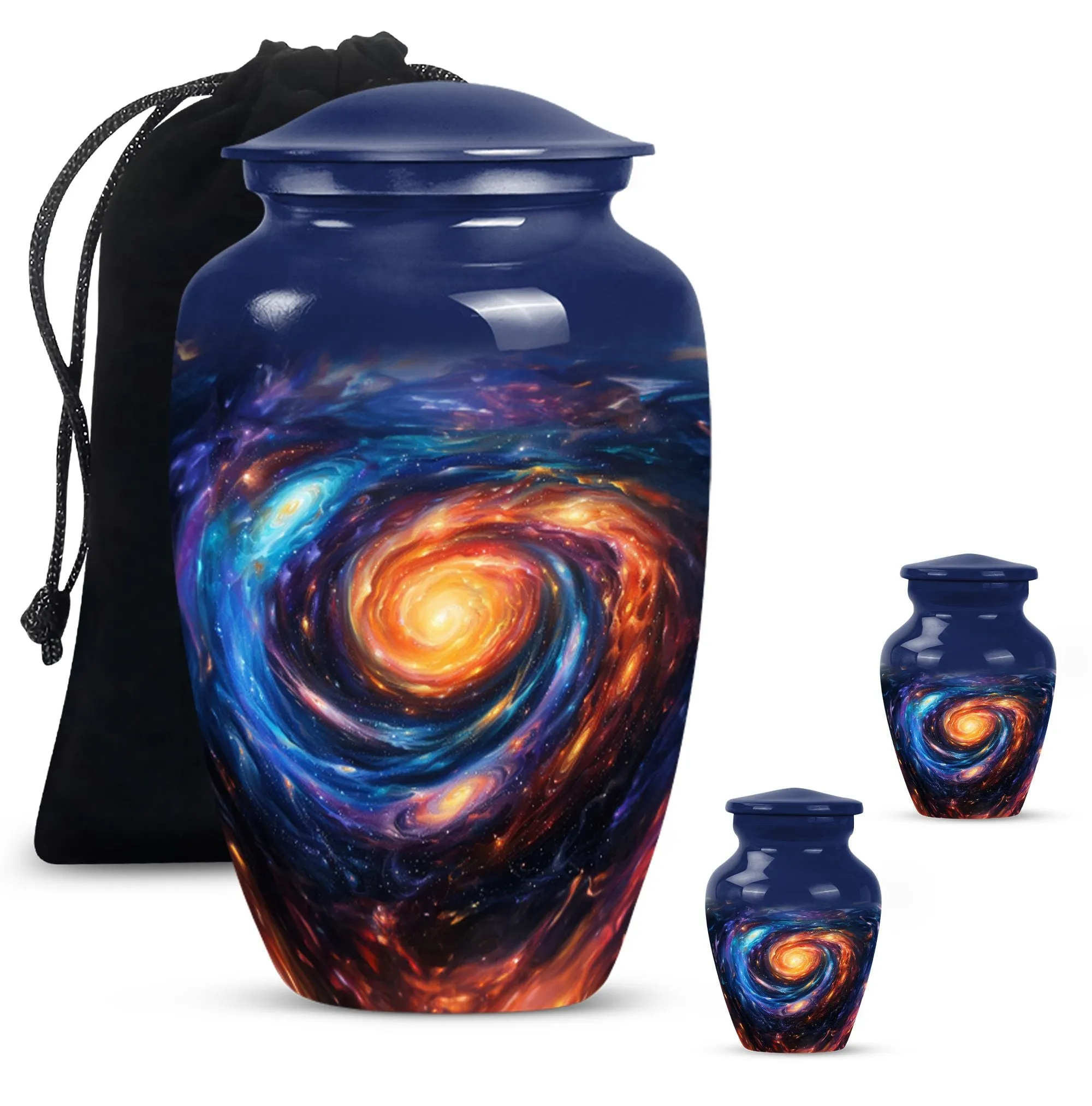 Galaxy Urn - Purple Meadow Memorial Urn For Human Ashes