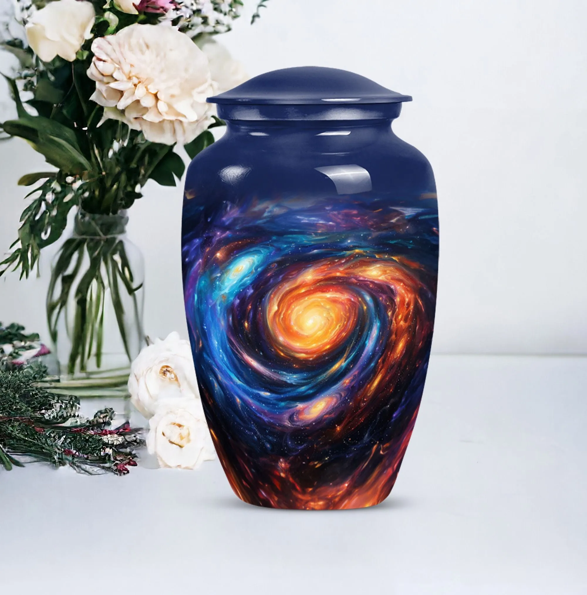 Galaxy Urn - Purple Meadow Memorial Urn For Human Ashes