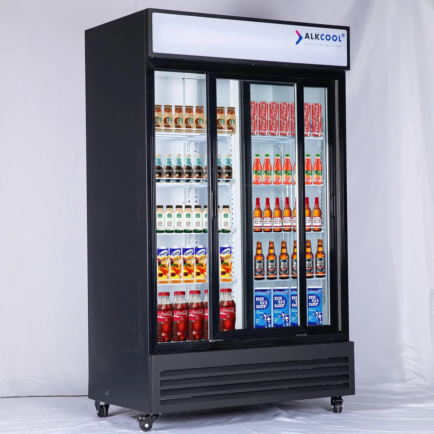GDR47(S) ‎47.2'' Width Two Section Sliding Glass Door Merchandiser Refrigerator