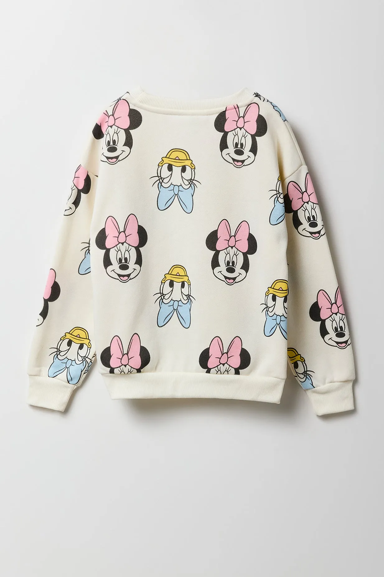 Girls Minnie & Daisy Print Fleece Sweatshirt