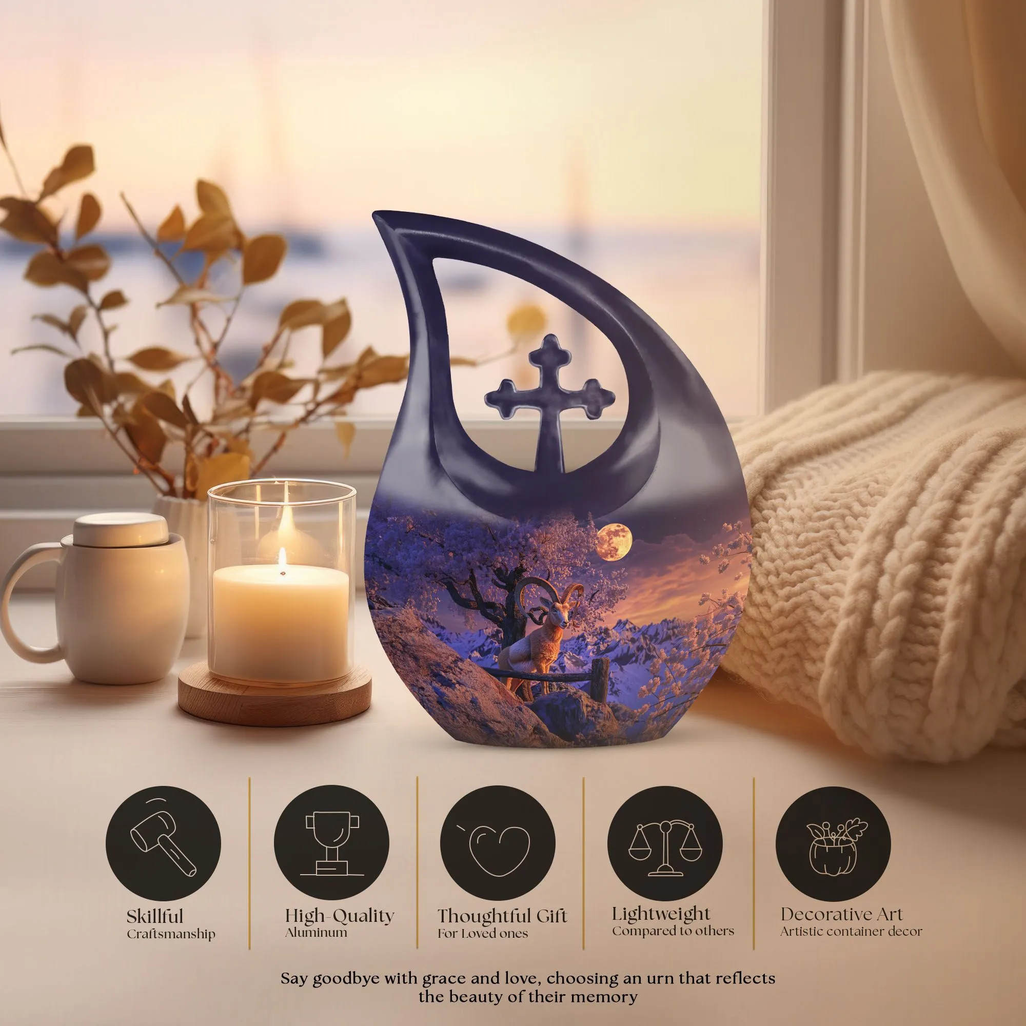 Goat Urn: Your Affordable Burial Choice - A Respectful Memorial Urn