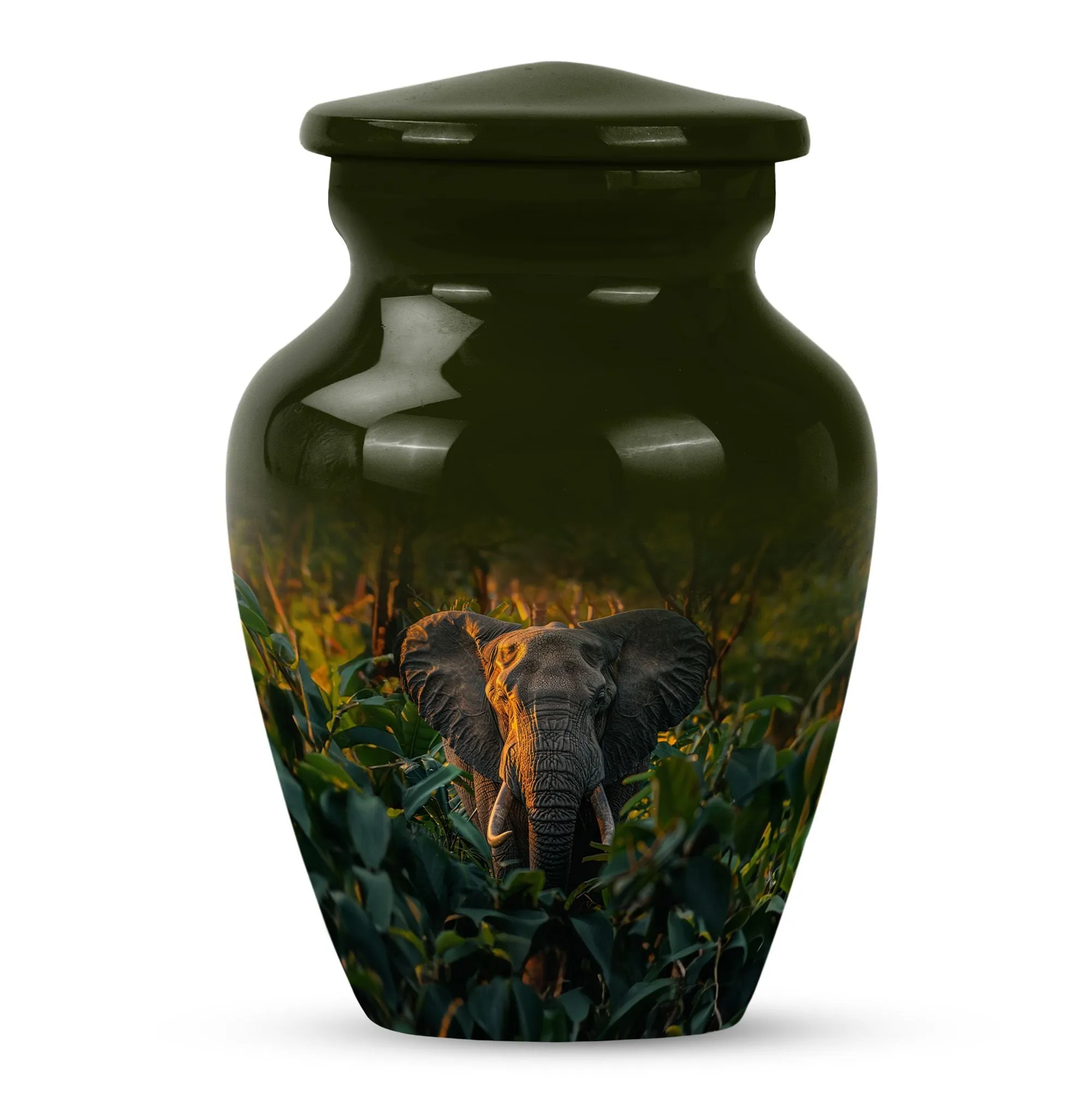 Graceful Elephant Memorial Legacy - Cherished Burial Urn