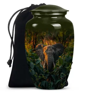 Graceful Elephant Memorial Legacy - Cherished Burial Urn