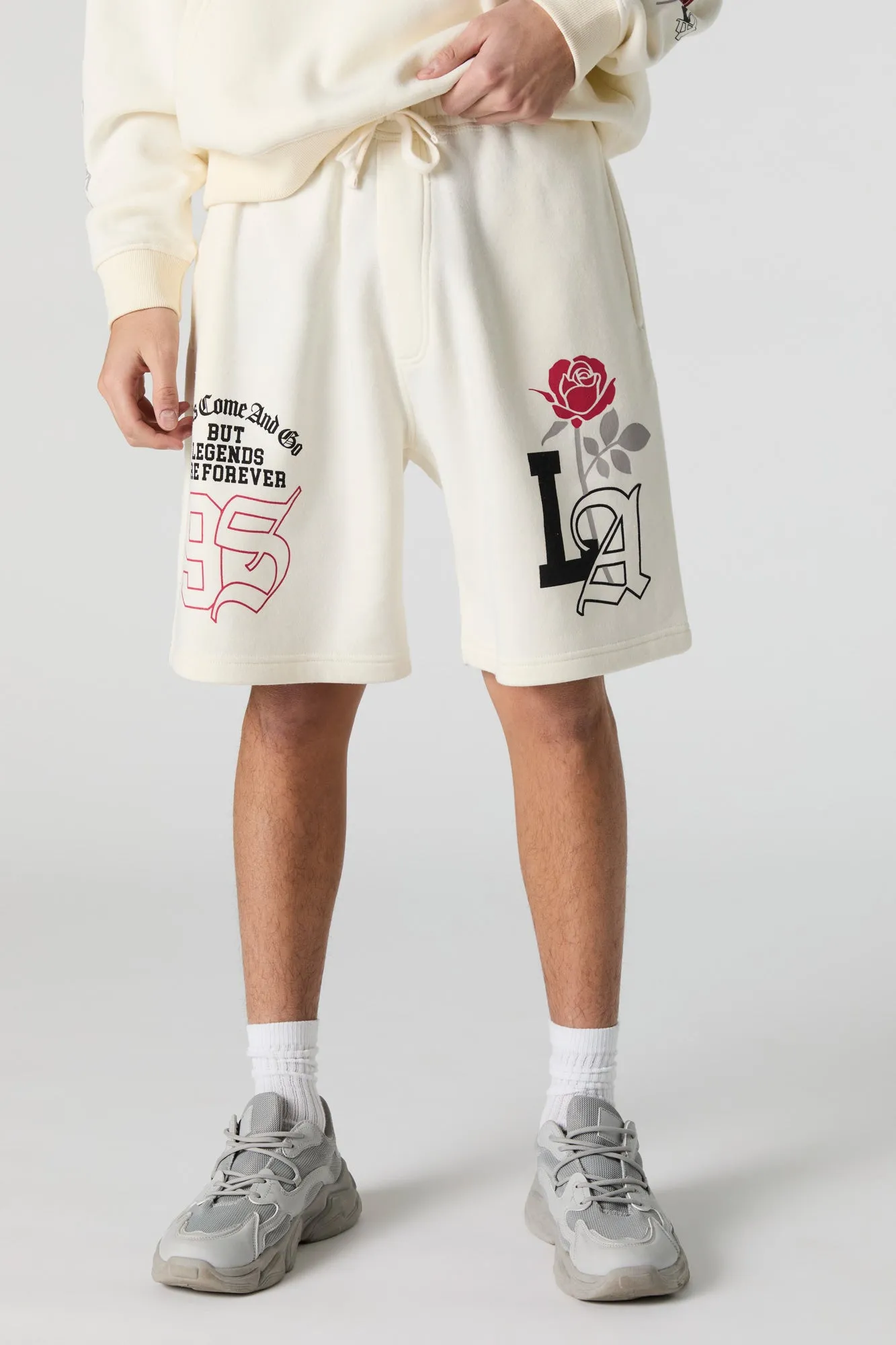 Graphic Fleece Short