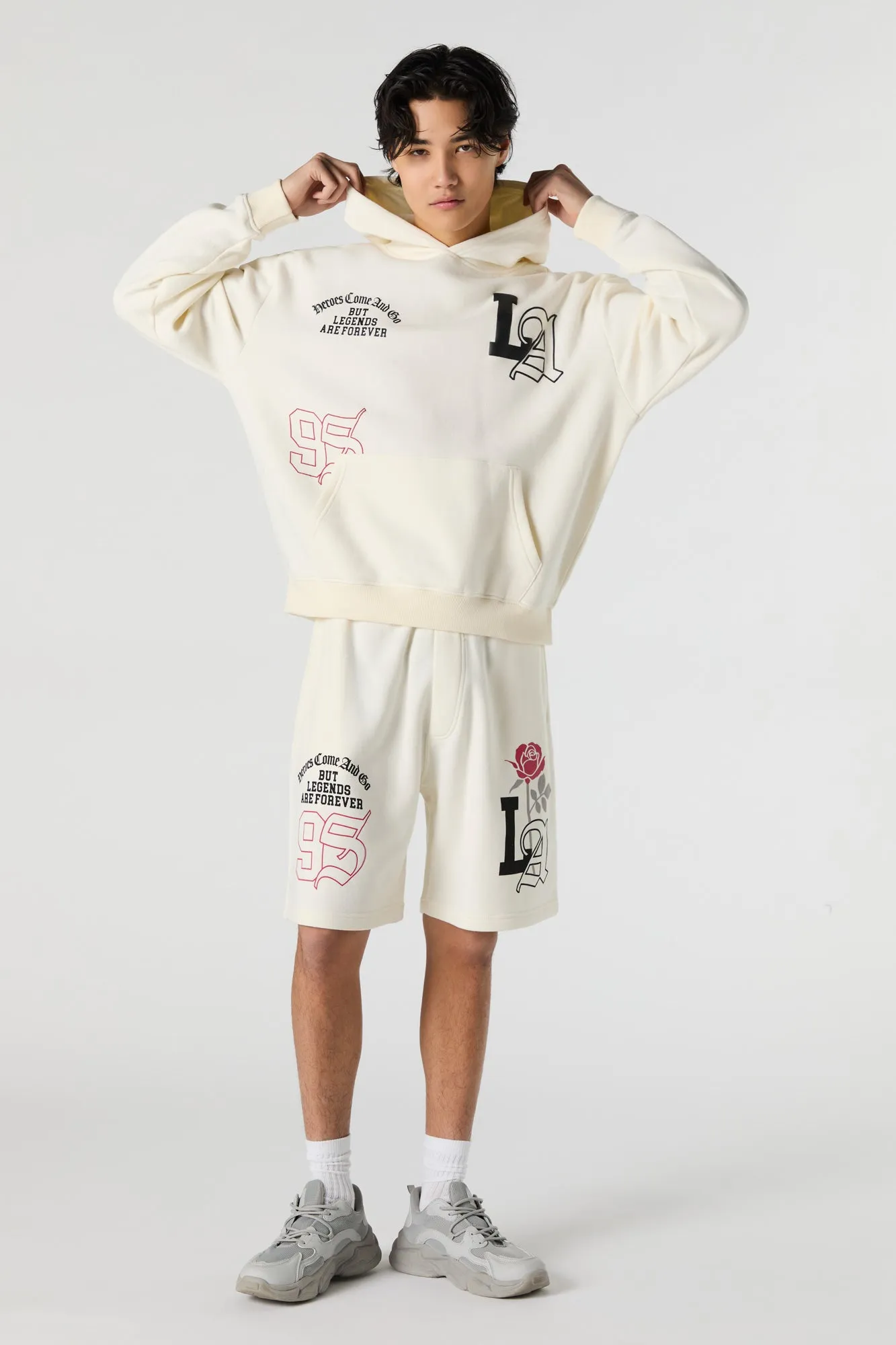 Graphic Fleece Short