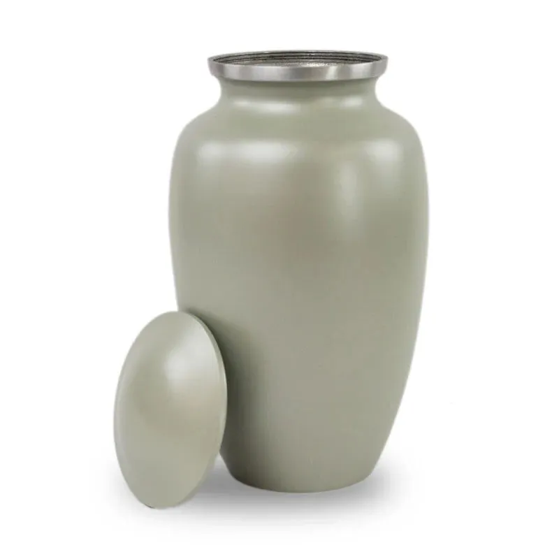 Grey Sage Classic Cremation Urn In Large